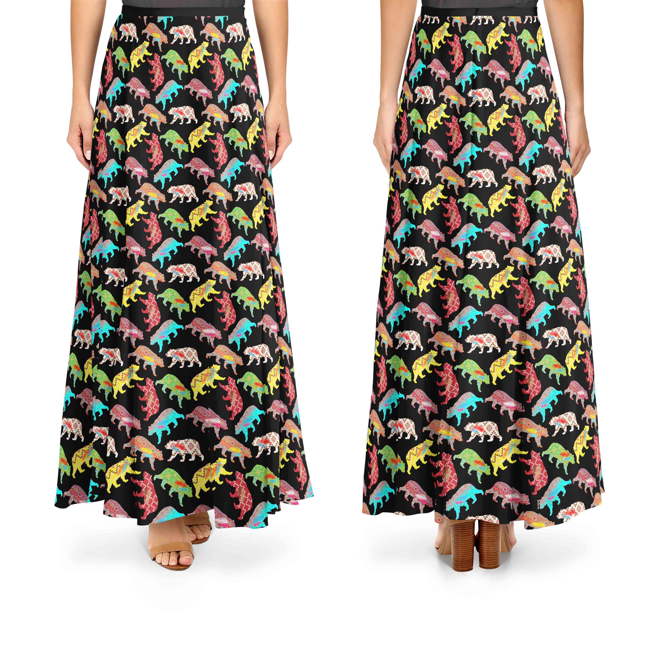 Bear Powwow Cotton Poplin Fabric By the Yard