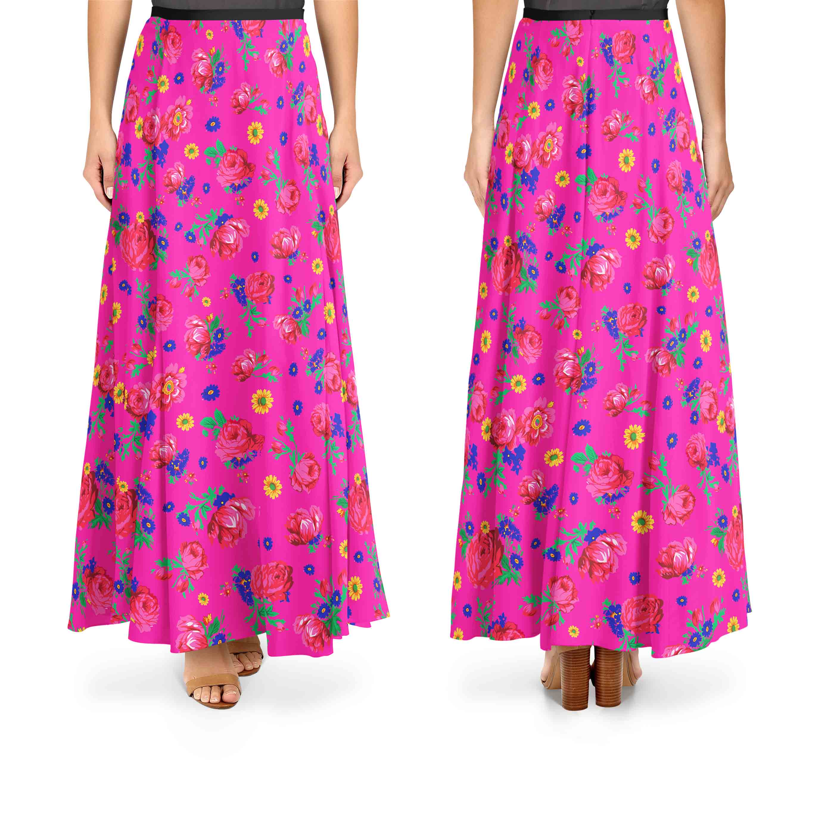 Kokum Ceremony Pink Cotton Poplin Fabric by the Yard