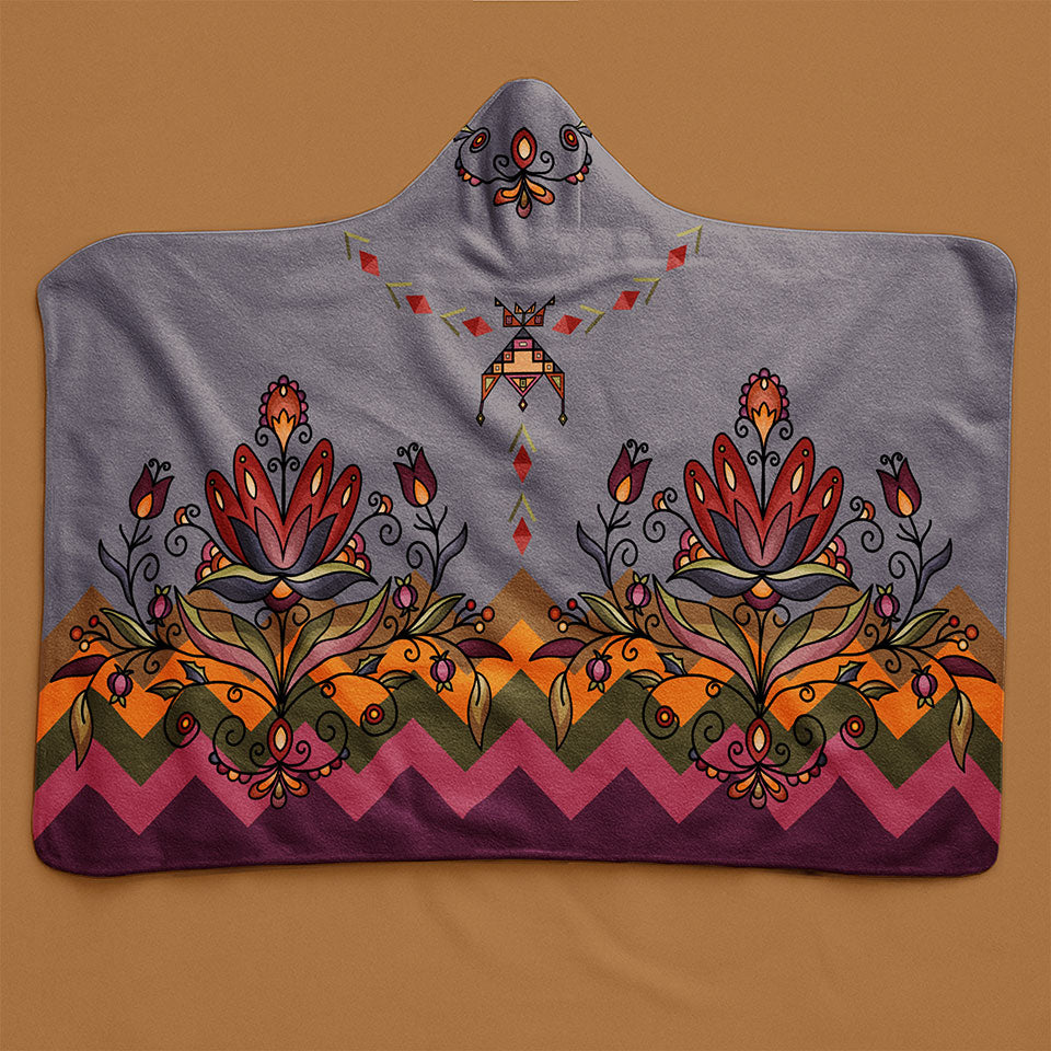 Red Willow Whispers Hooded Blanket