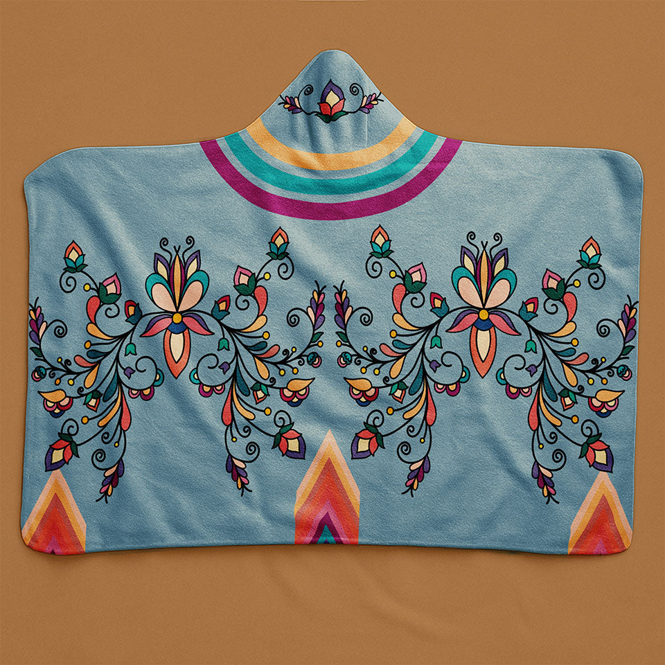 Guardian Petals Pastel Hooded Blanket