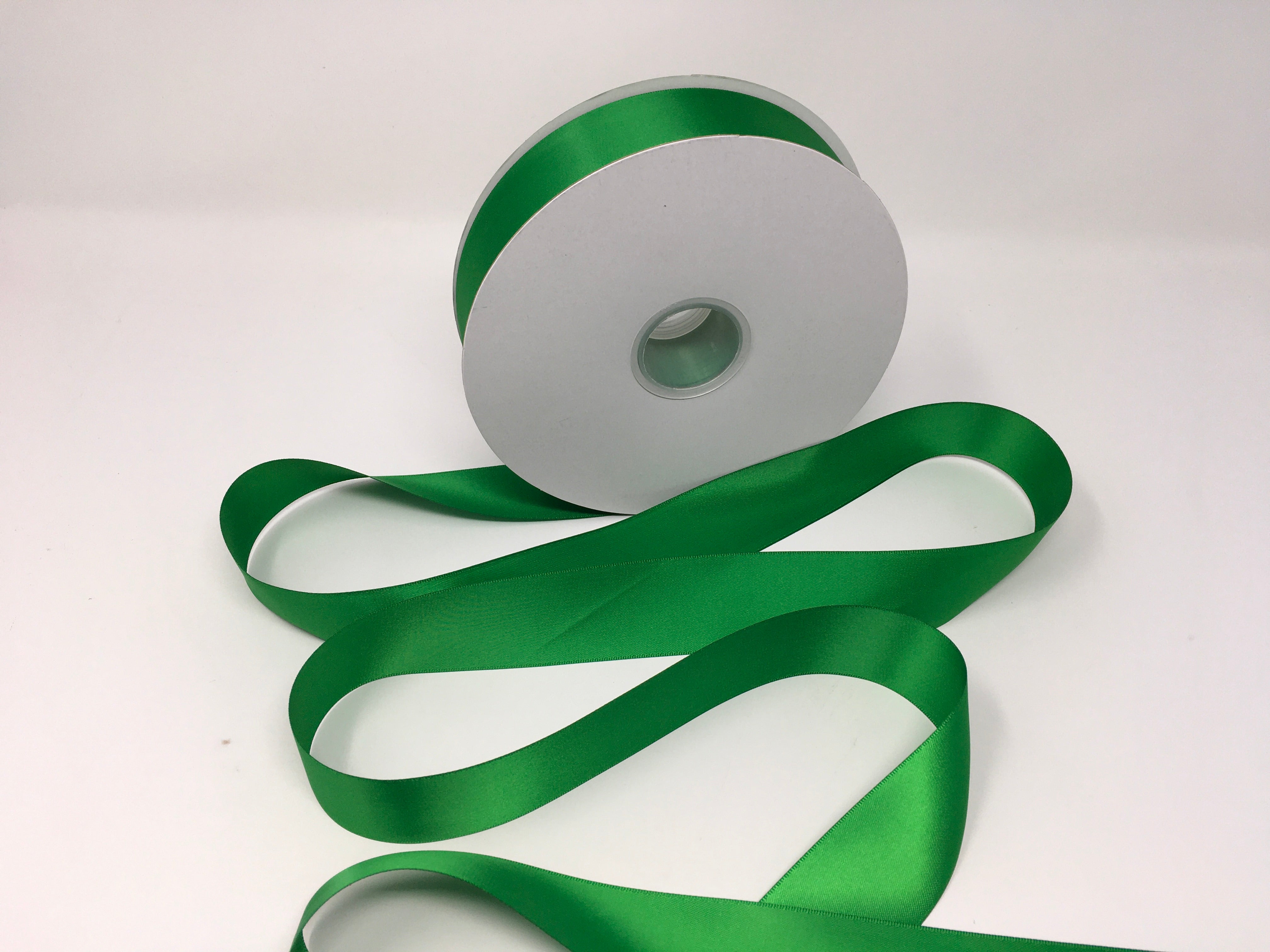 Fern Green 1.5 Inch Double Face Satin Ribbon 100 Yard Roll