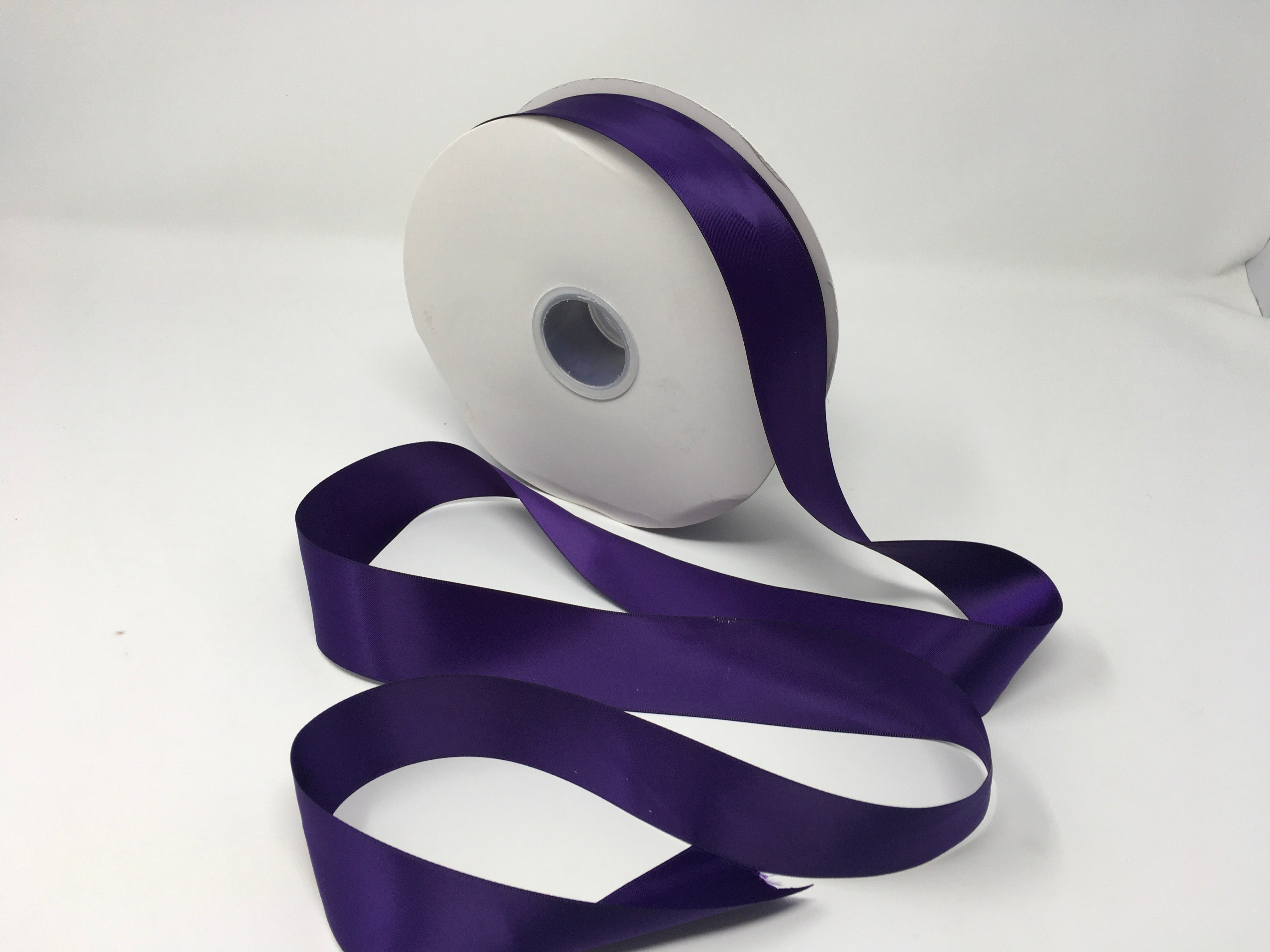 Royal Purple 1.5 Inch Double Face Satin Ribbon 100 Yard Roll