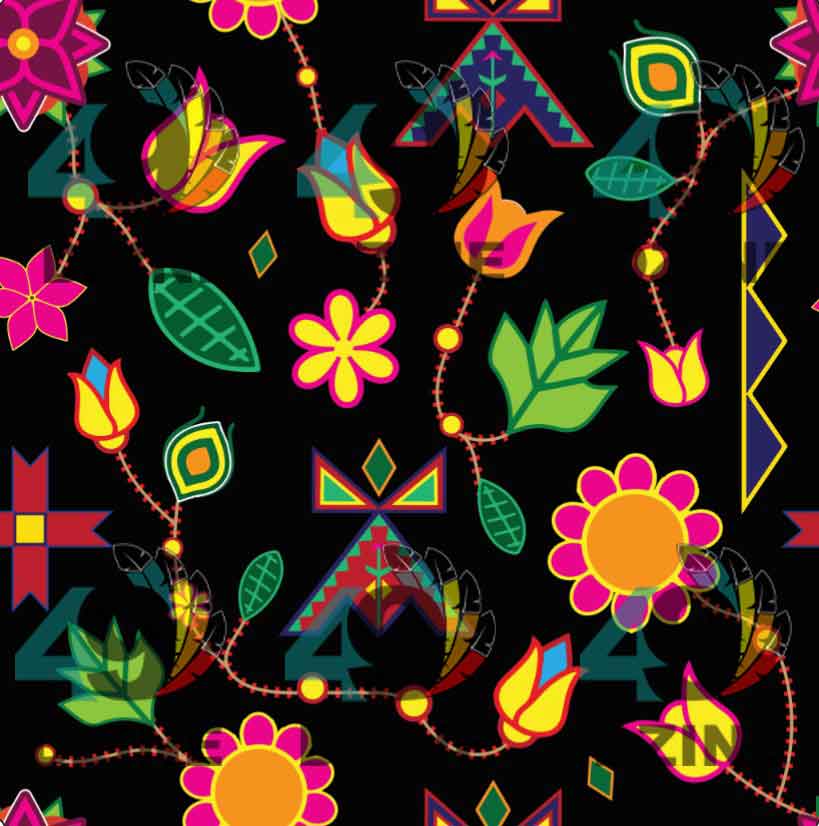 Spring Floral Lodge Cotton Poplin