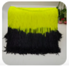 Yellow Black Fringe