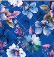 Royal Flowers Night Cotton Fabric