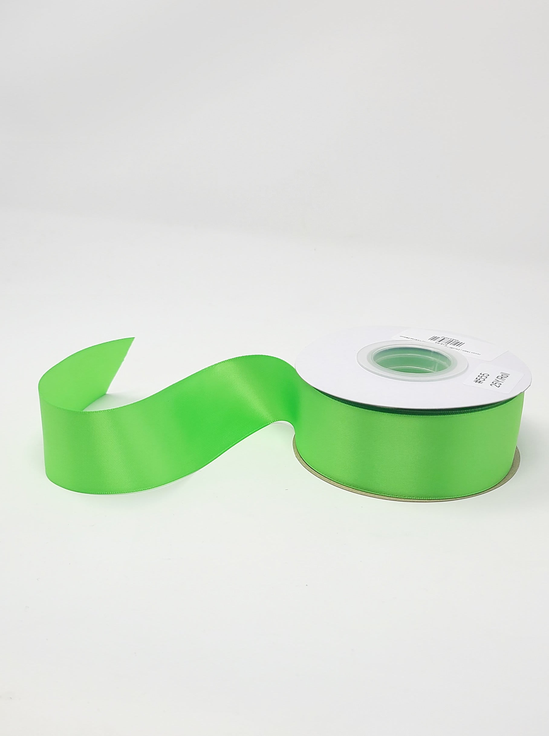 Green Flash - Double Face 1.5 inch Solid Colored Ribbon