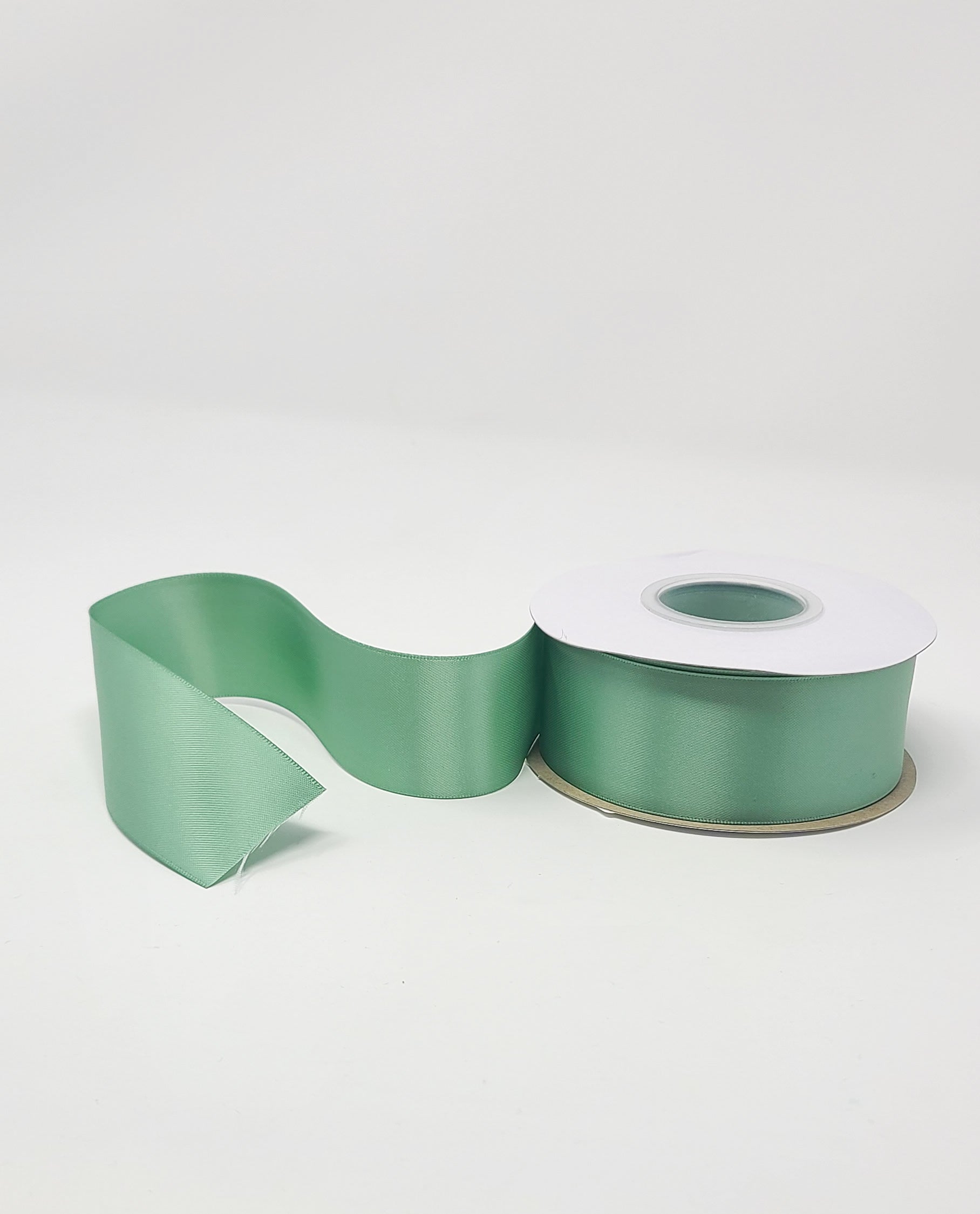 Sage Green - Double Face 1.5 inch Solid Colored Ribbon