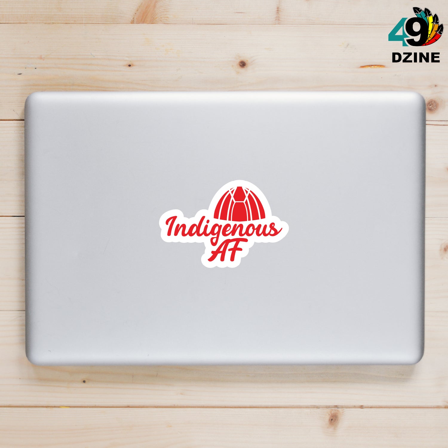 Indigenous AF Wigwam Sticker