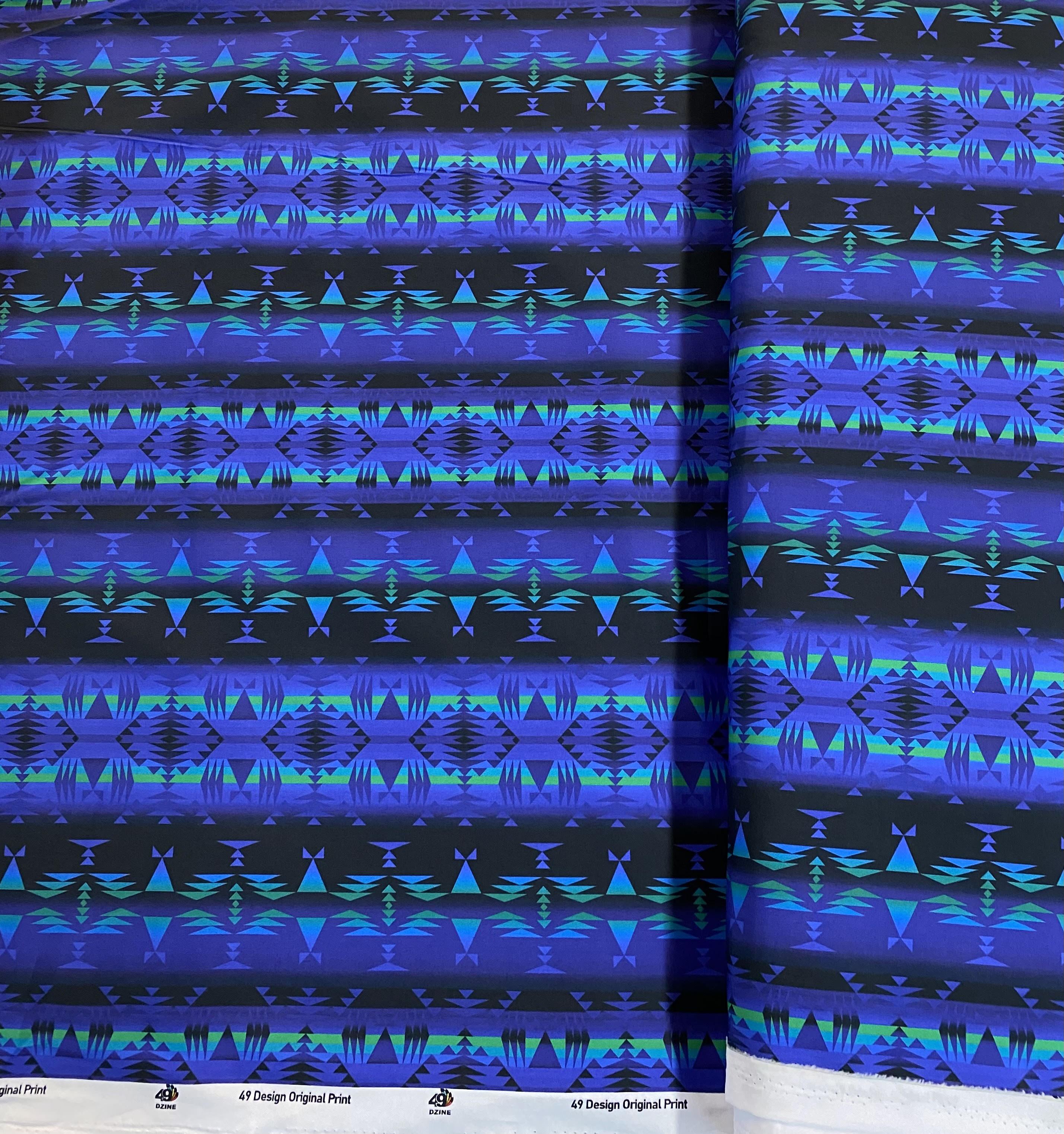 Between The Blue Ridge Mountains Cotton Poplin Fabric By the Yard