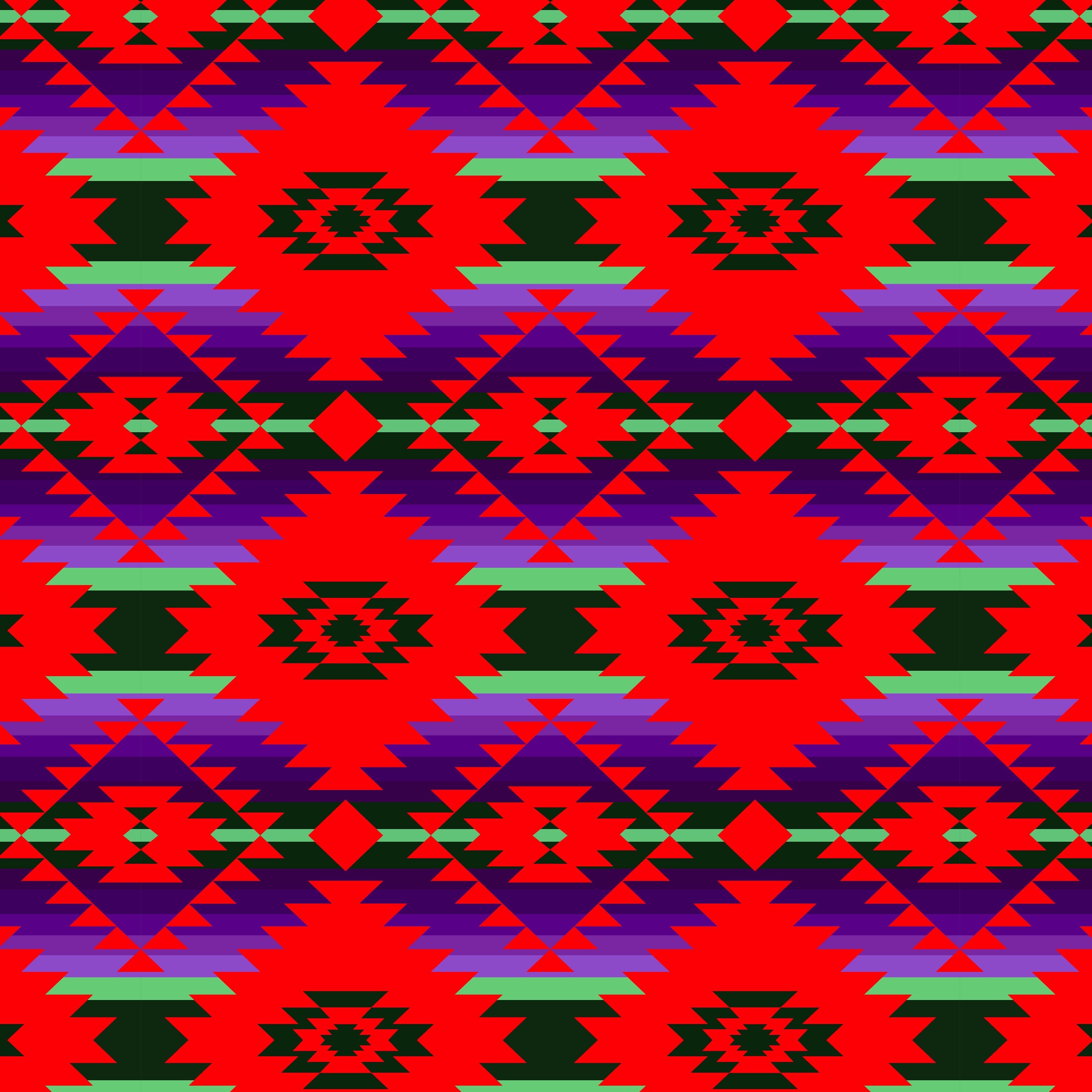 Cree Confederacy Chicken Dance Cotton Poplin Fabric By the Yard