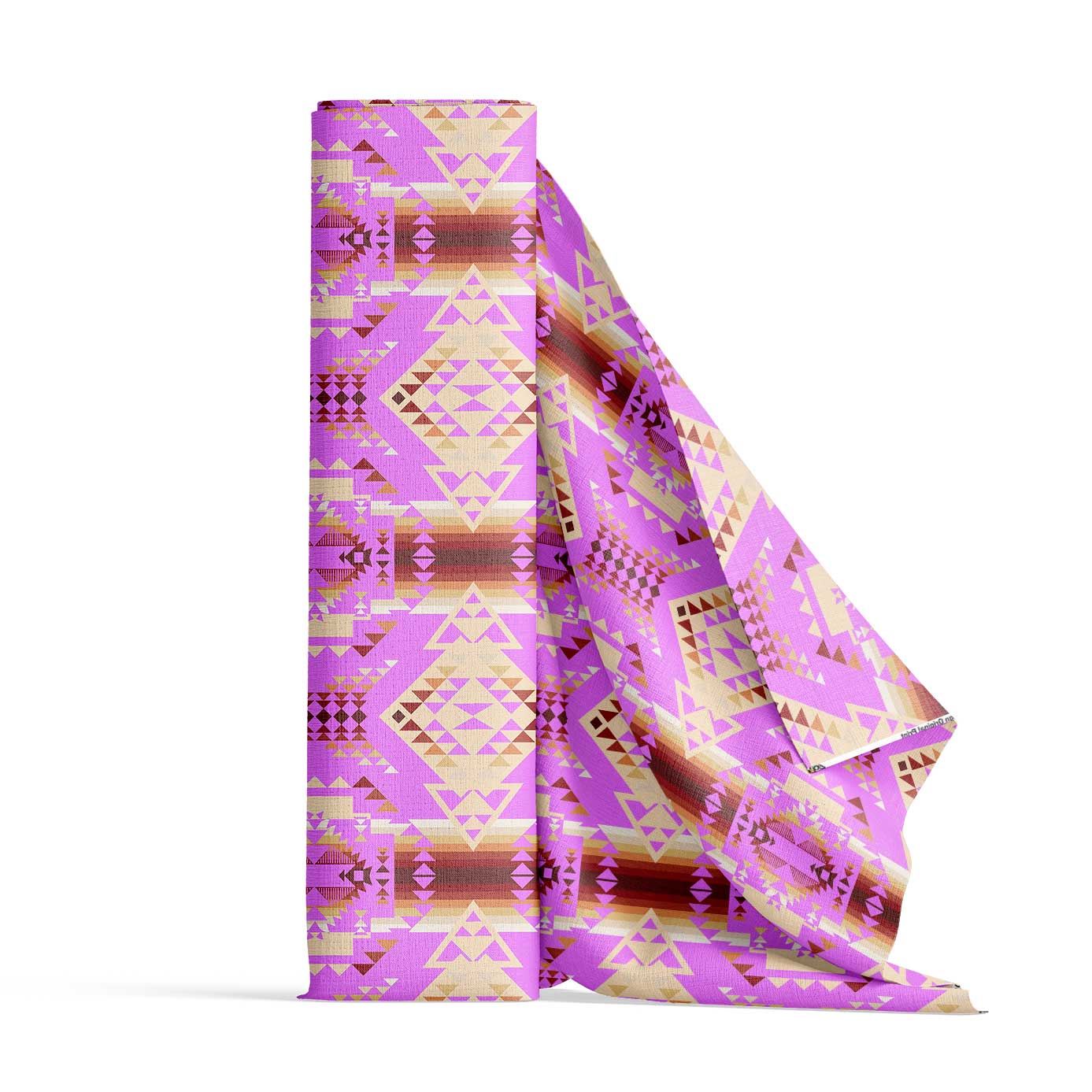 Gathering Earth Lilac Satin Fabric