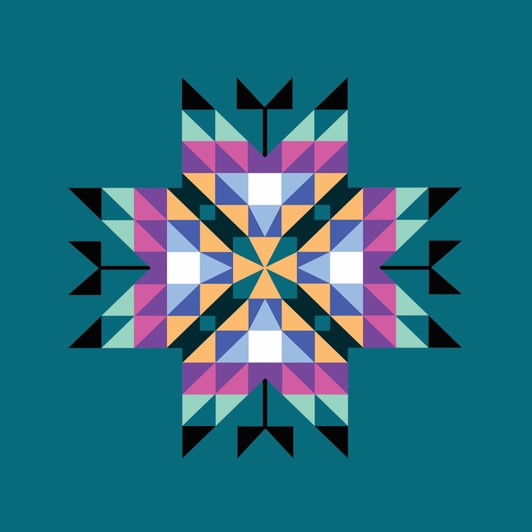 Medicine Lodge Dark Winter Cotton Poplin Fabric By the Yard