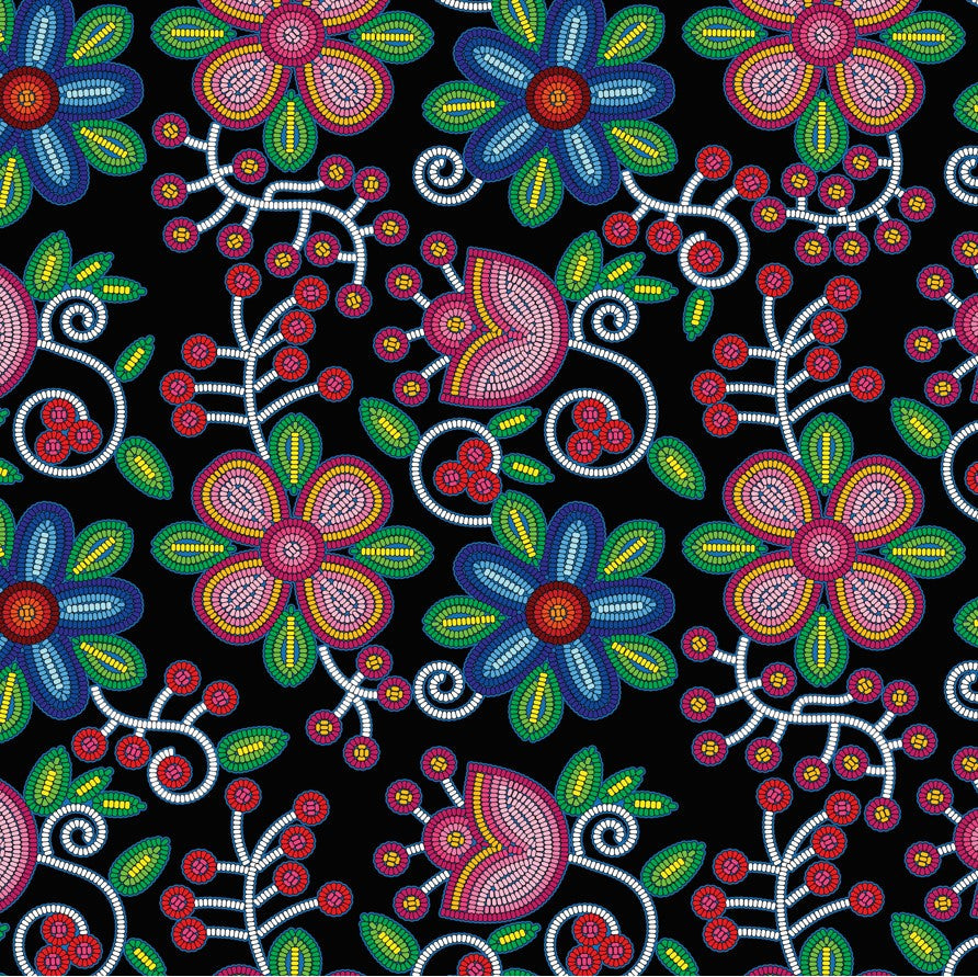 Midnight Garden Cotton Poplin Fabric By the Yard