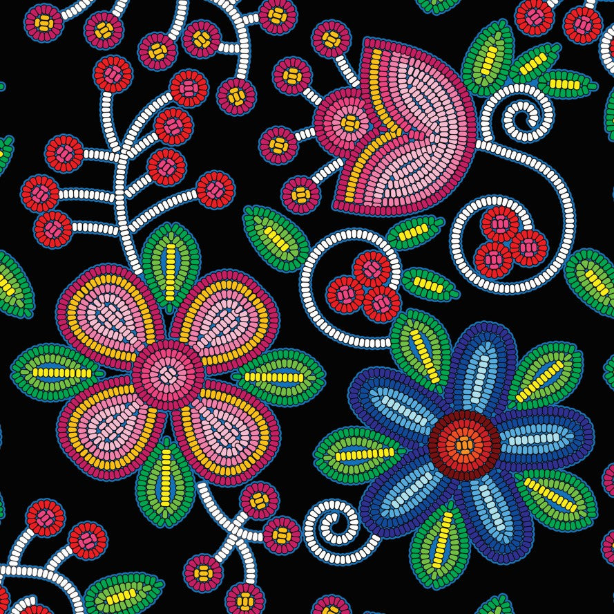 Midnight Garden Cotton Poplin Fabric By the Yard