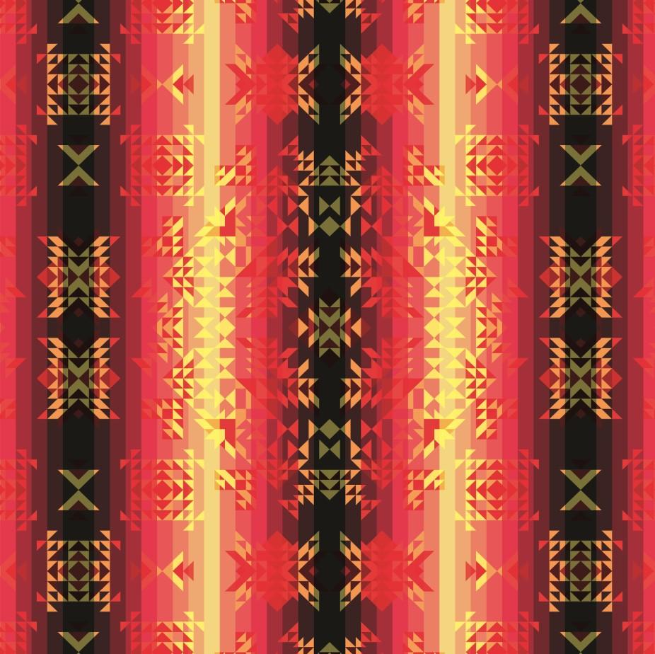 Mini Soleil Fusion Rouge Poplin Fabric By the Yard