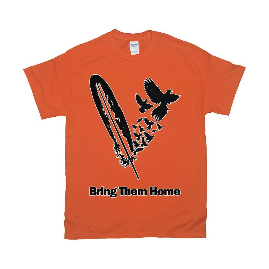 Bring Them Home T-shirt 49 Dzine Orange Medium (M)