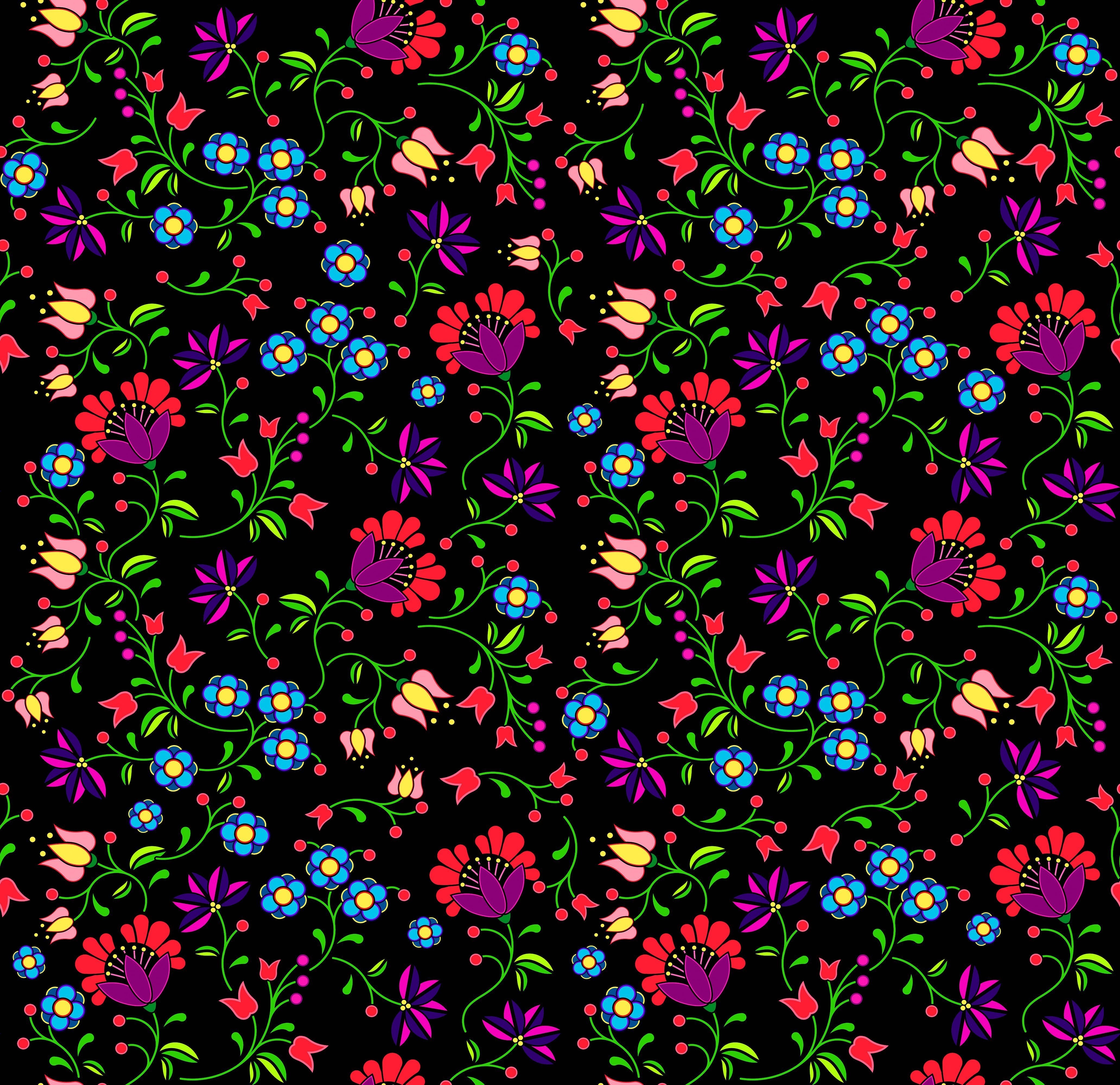 Fleur Indigine Cotton Poplin Fabric By the Yard Fabric NBprintex