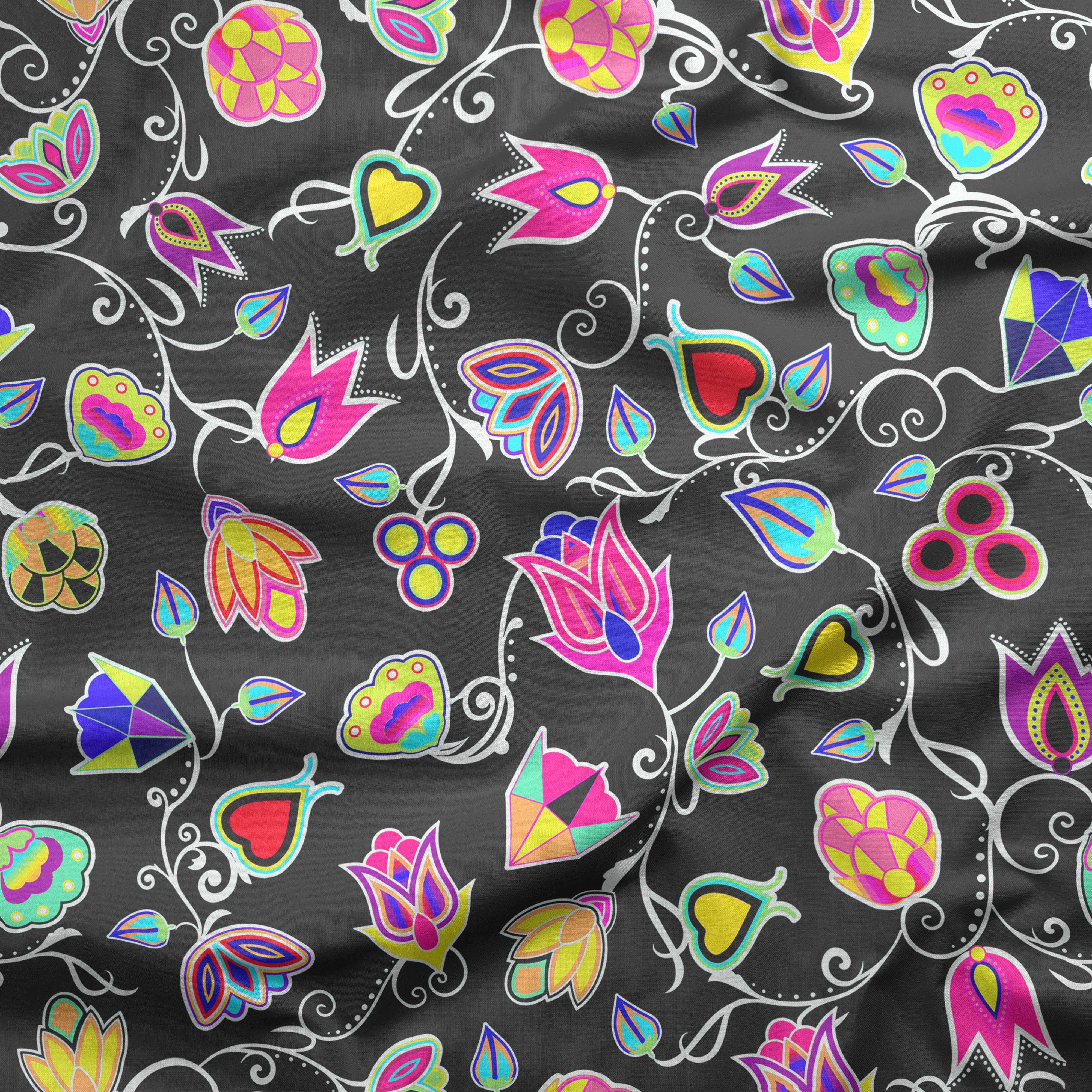 Indigenous Paisley Black Fabric by the Yard 49 Dzine
