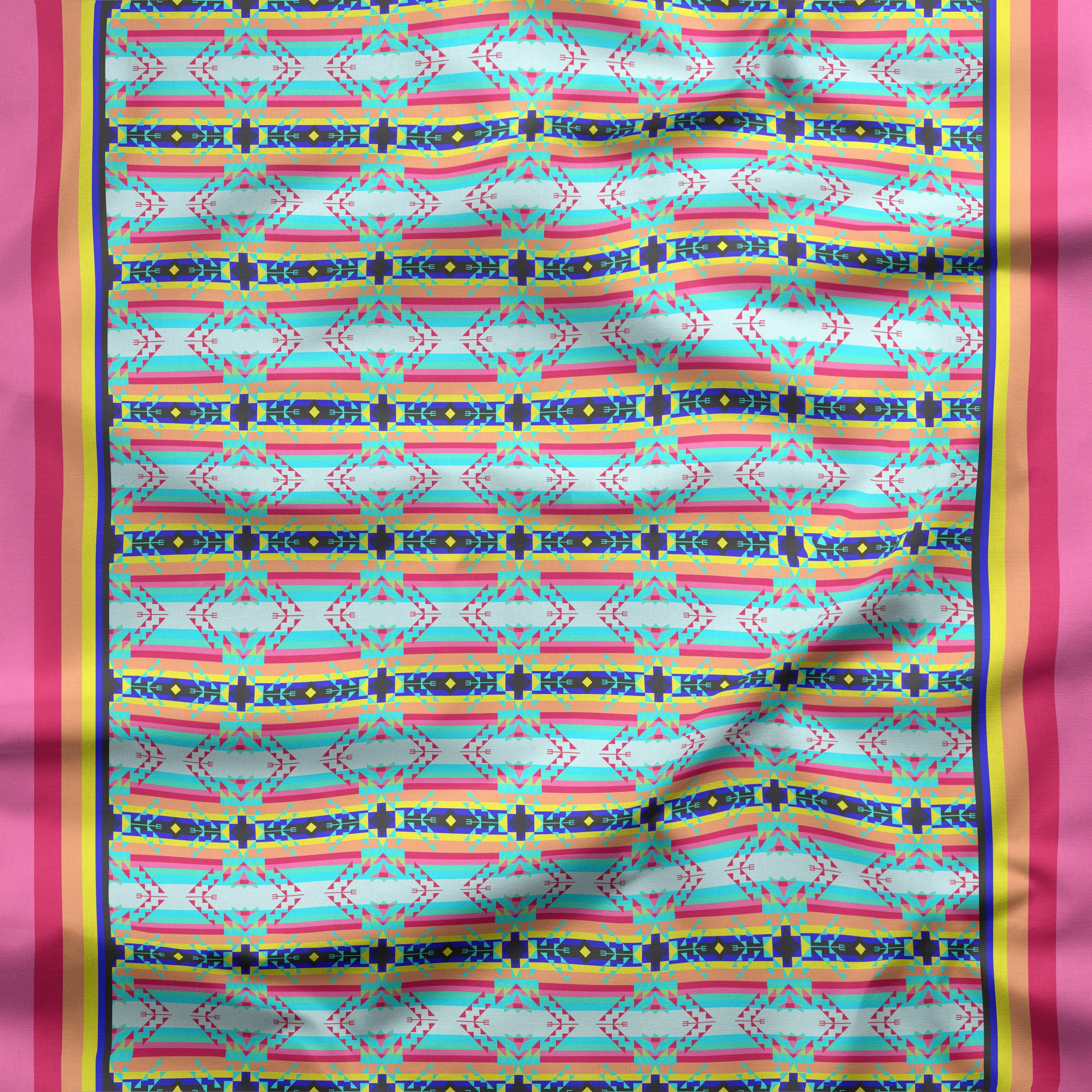 Sacred Spring Cotton Poplin Fabric By the Yard Fabric NBprintex