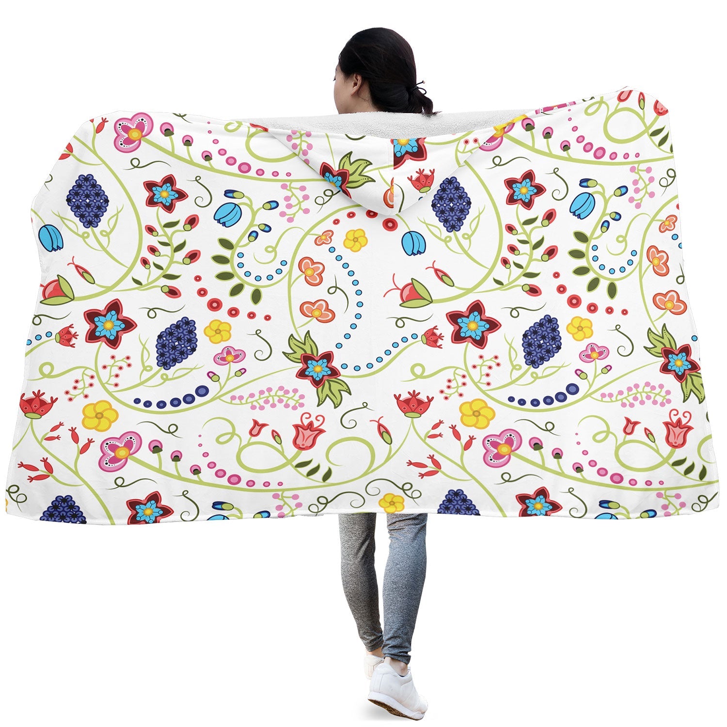 Fresh Fleur Hooded Blanket