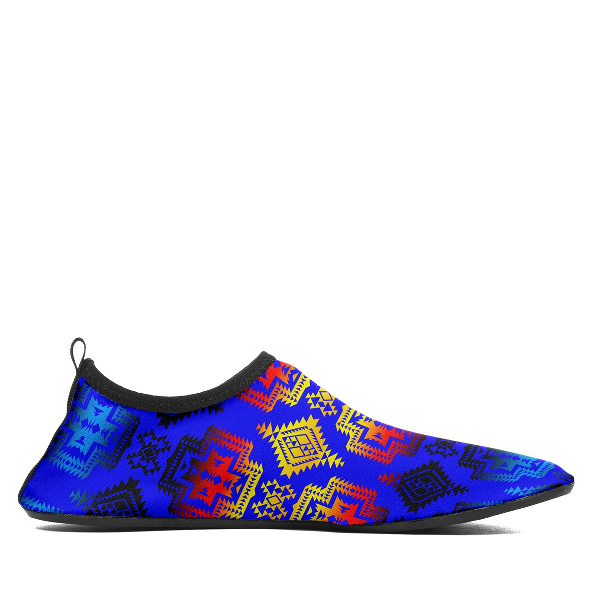 Kids Pretty Blanket Blue Horizon Sockamoccs Slip On Shoes