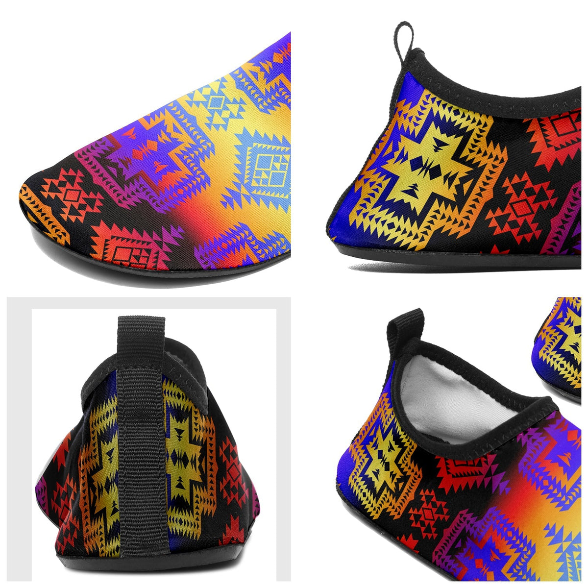 Kids Pretty Blanket Sunset Sockamoccs Slip On Shoes