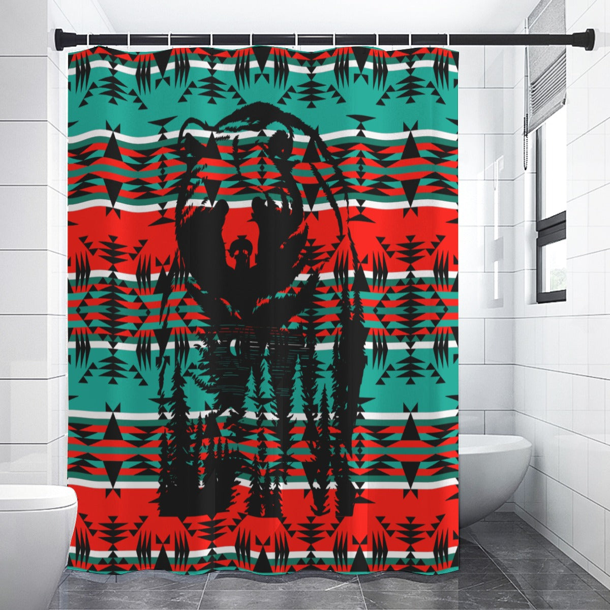 Big Bear Mountain II Shower Curtain (59 inch x 71 inch)