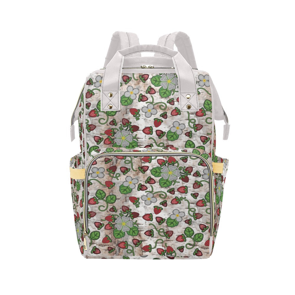 Strawberry Dreams Br Bark Multi-Function Diaper Backpack/Diaper Bag