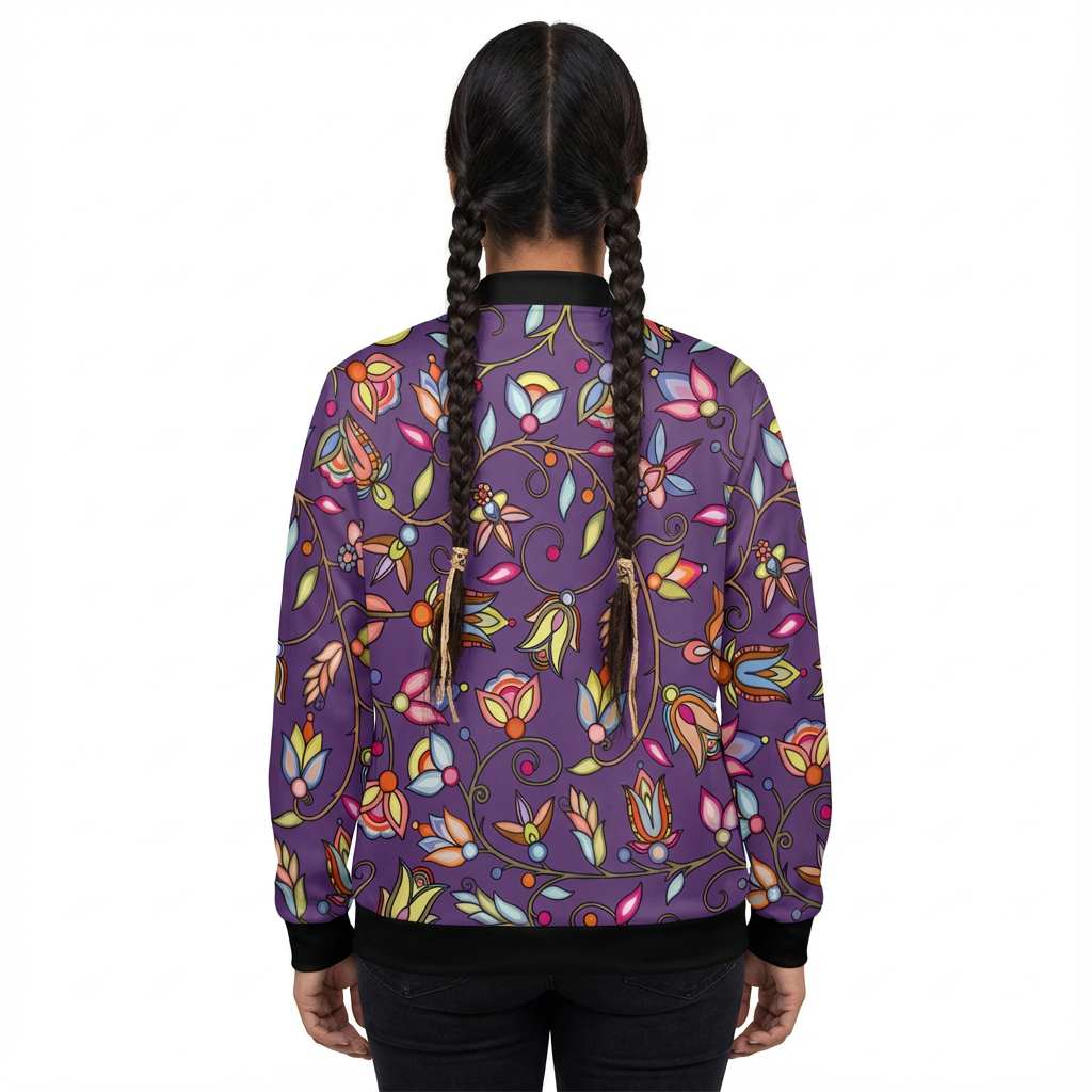 Buffalo Bloom Nightcloud Zippered Collared Lightweight Jacket