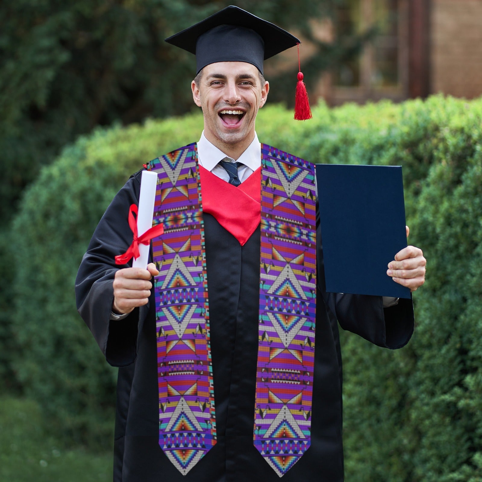 Medicine Blessing Purple Graduation Stole