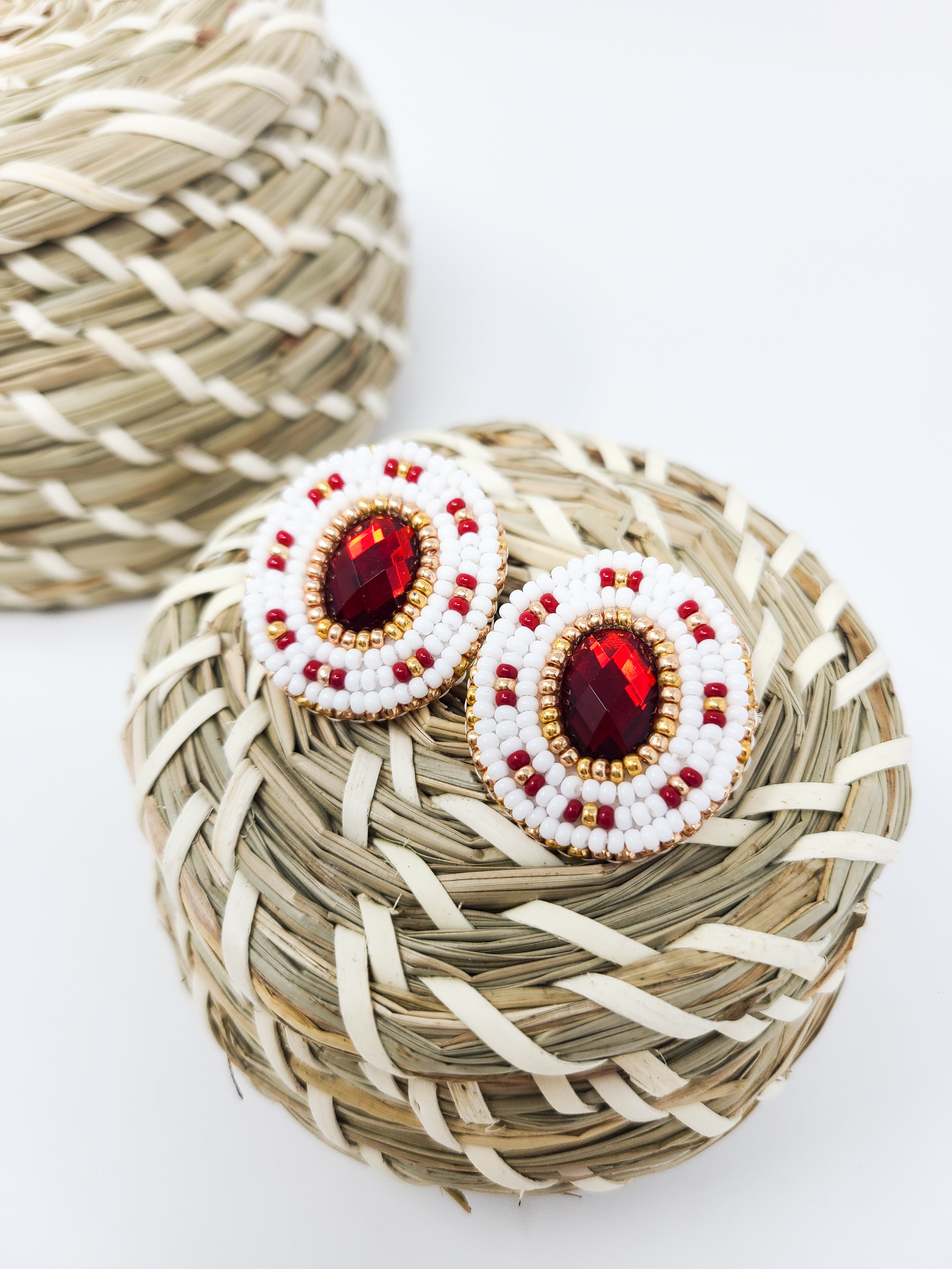 Sunny Poloz Beaded Earrings (MD)