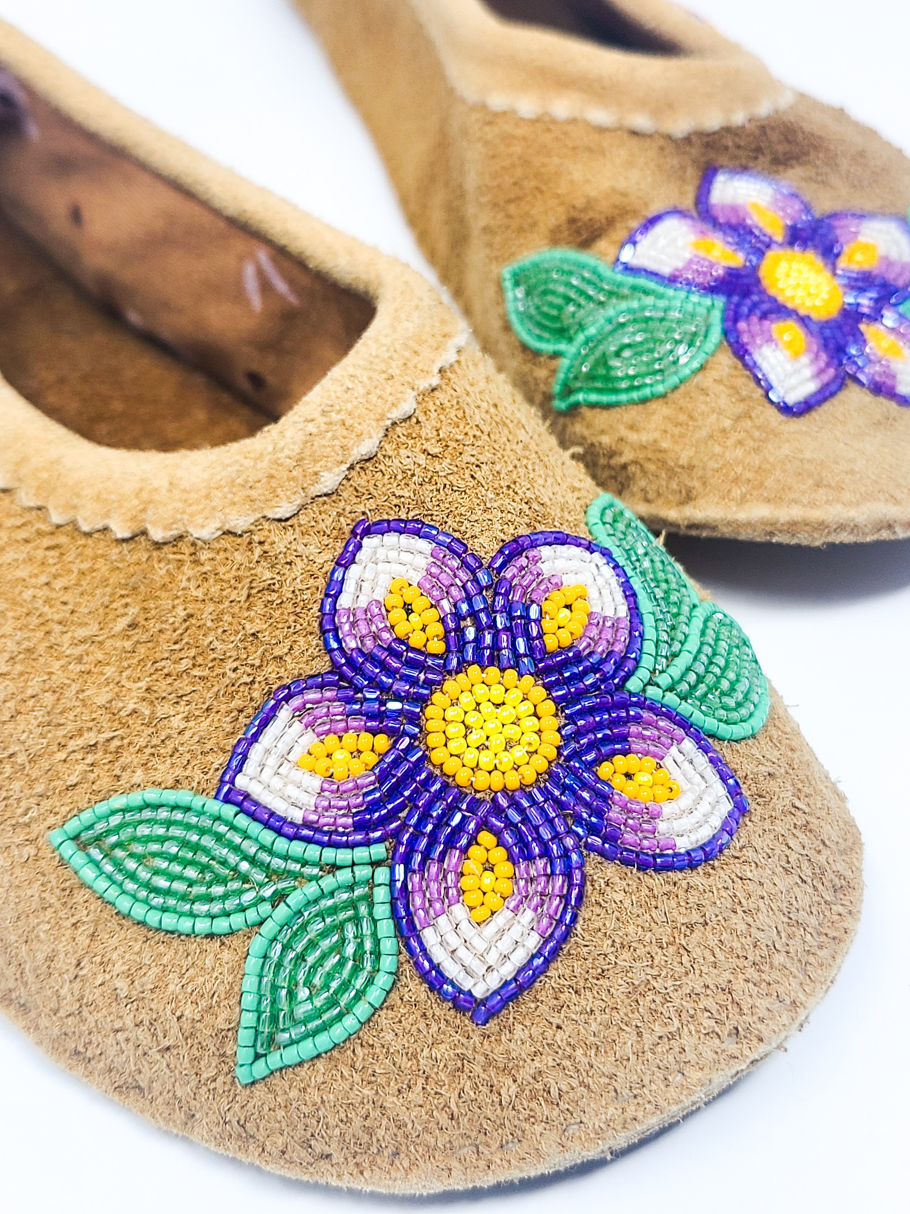 Geraldine Bekkattla Moosehide Slippers