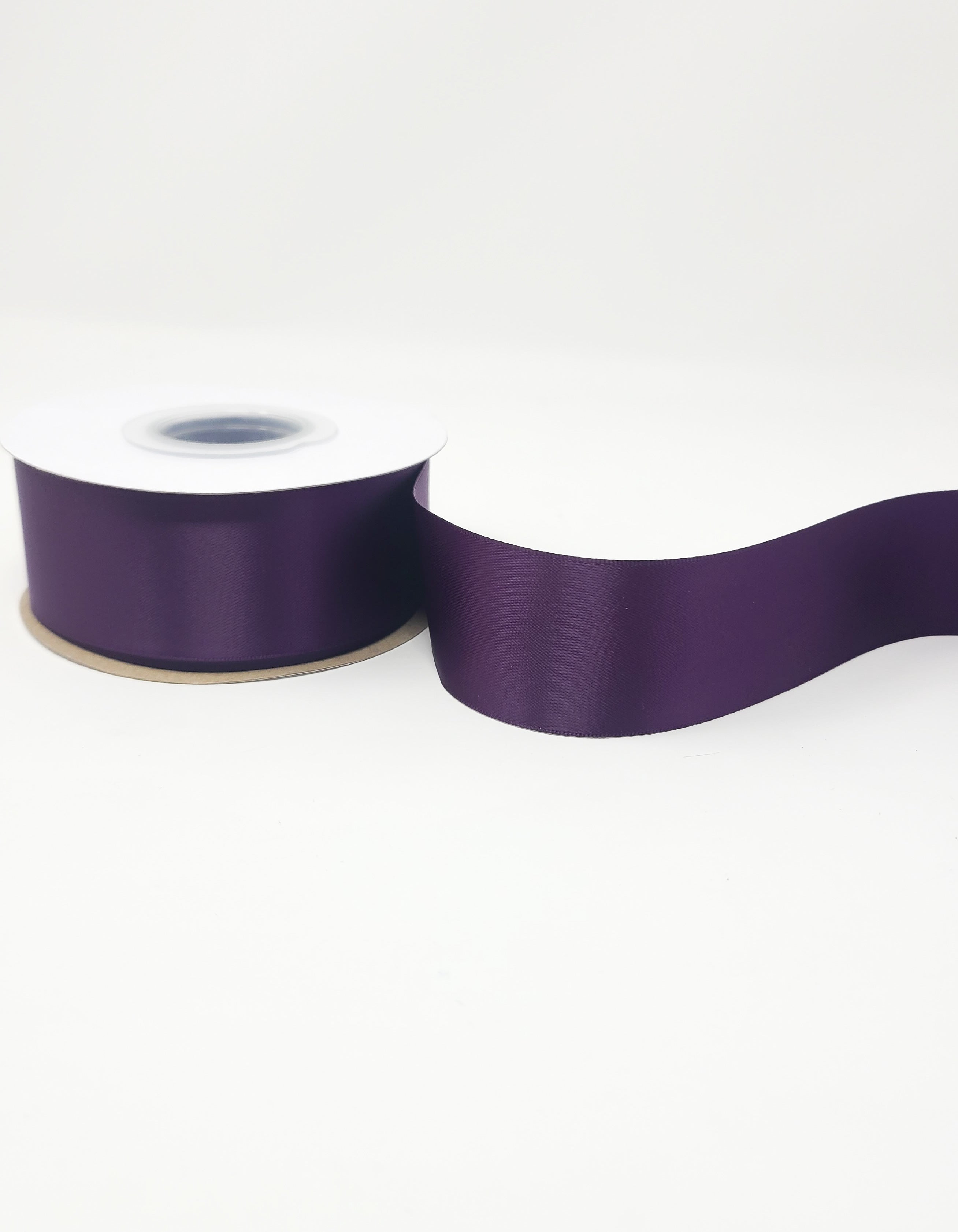 Plum - Double Face 1.5 inch Solid Colored Ribbon