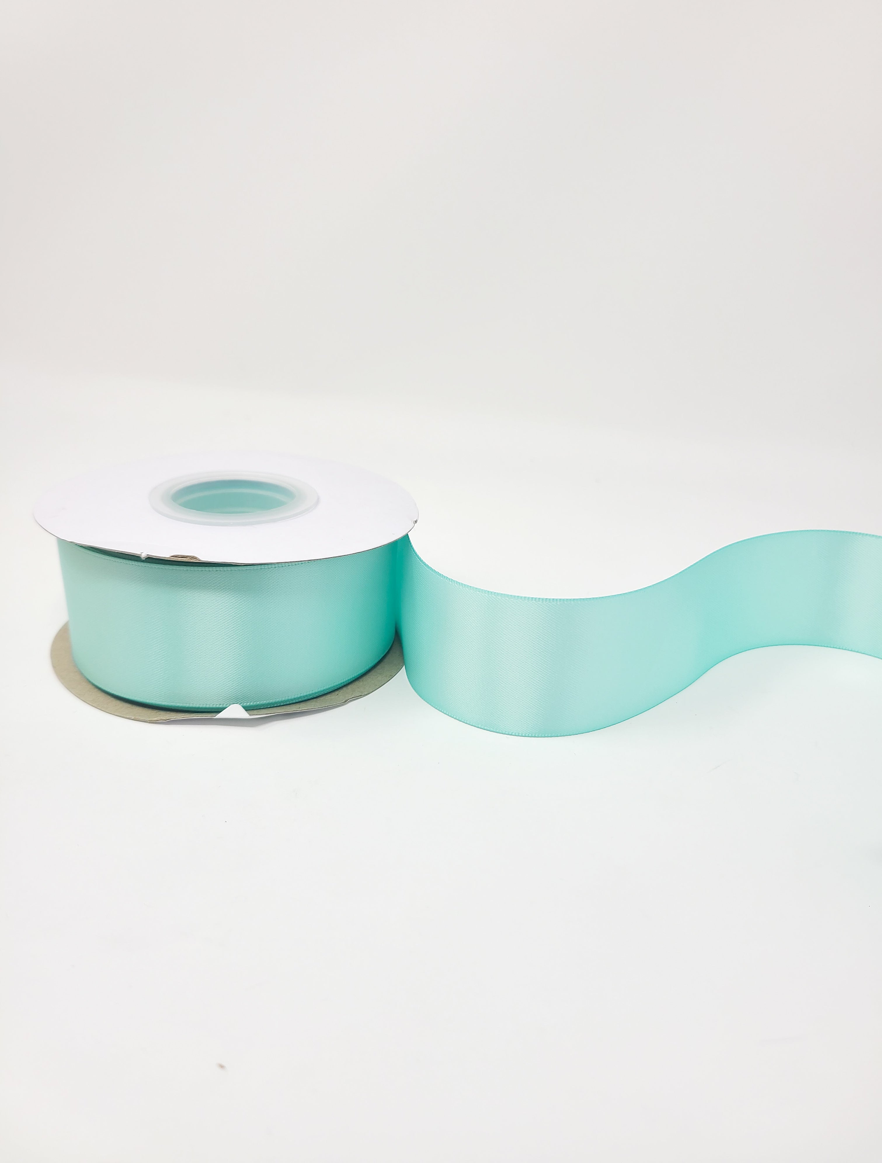 Aqua - Double Face 1.5 inch Solid Colored Ribbon