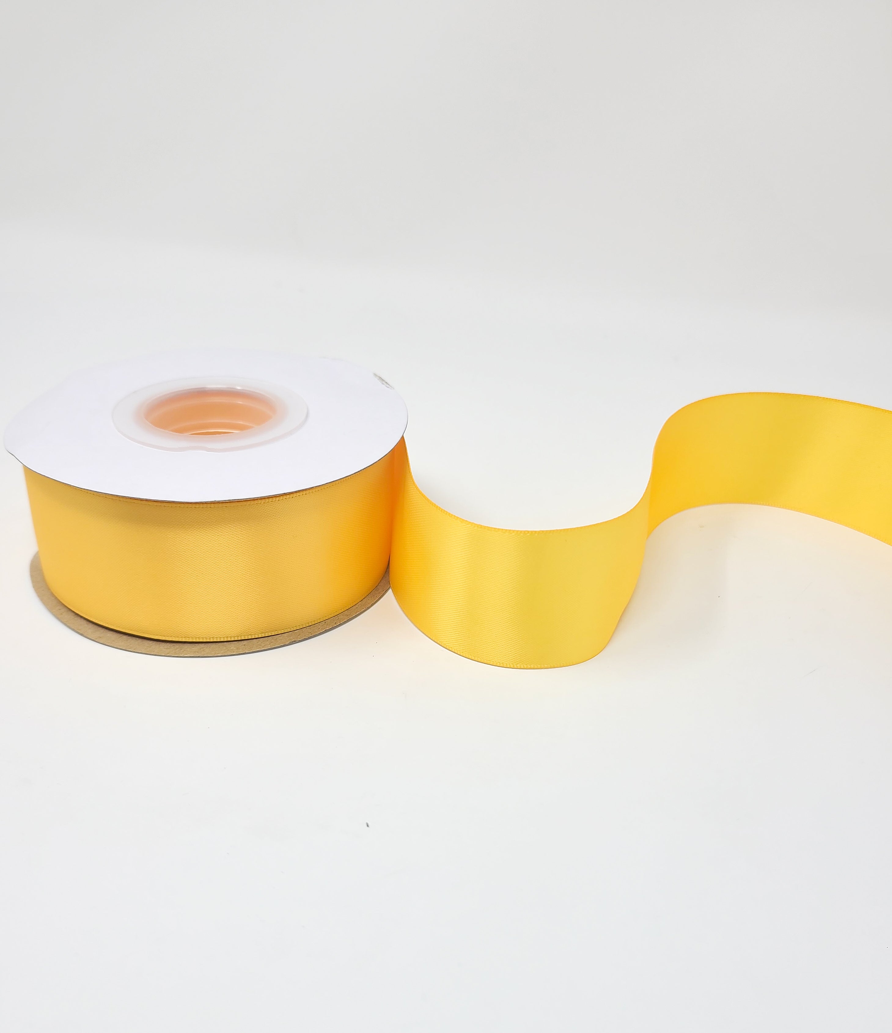 Yellow Gold - Double Face 1.5 inch Solid Colored Ribbon