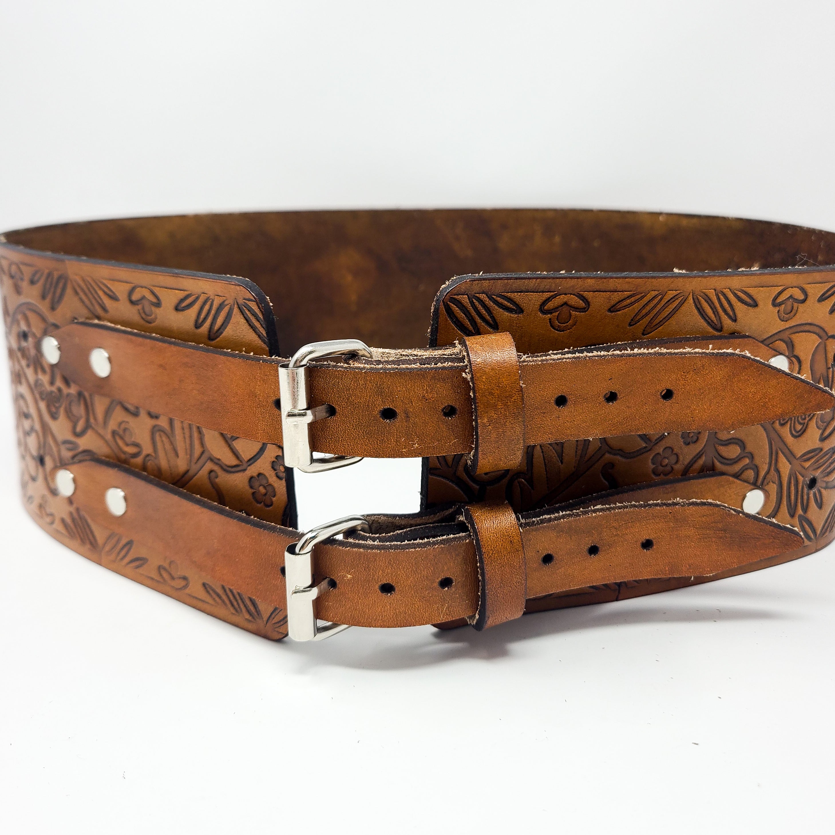 Grassland Gems Handmade Thick 4 Inch Leather Belt (39in-42in)