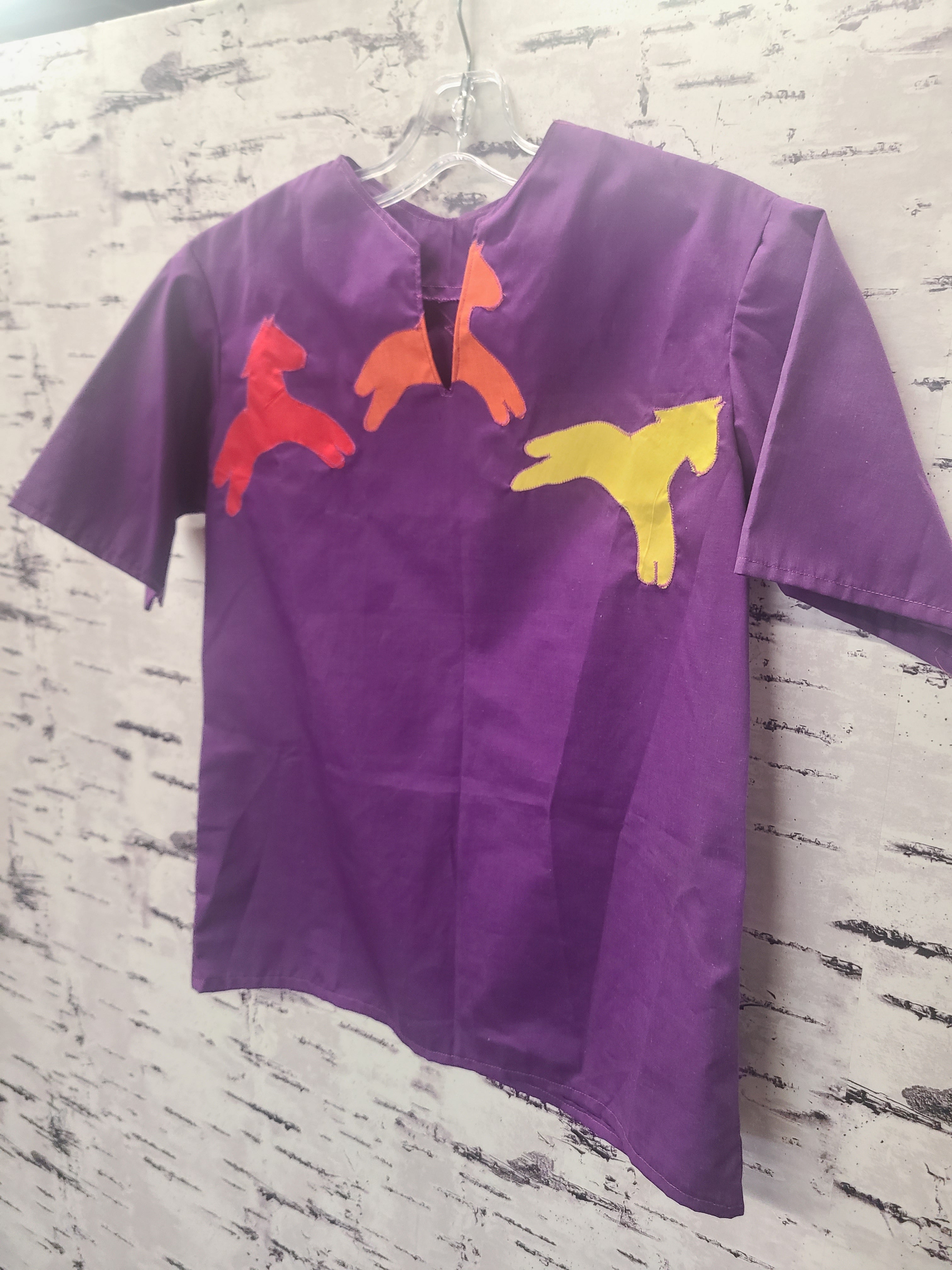 Kiera-Dawn Kolson Handmade Purple Horse Ribbon Shirt