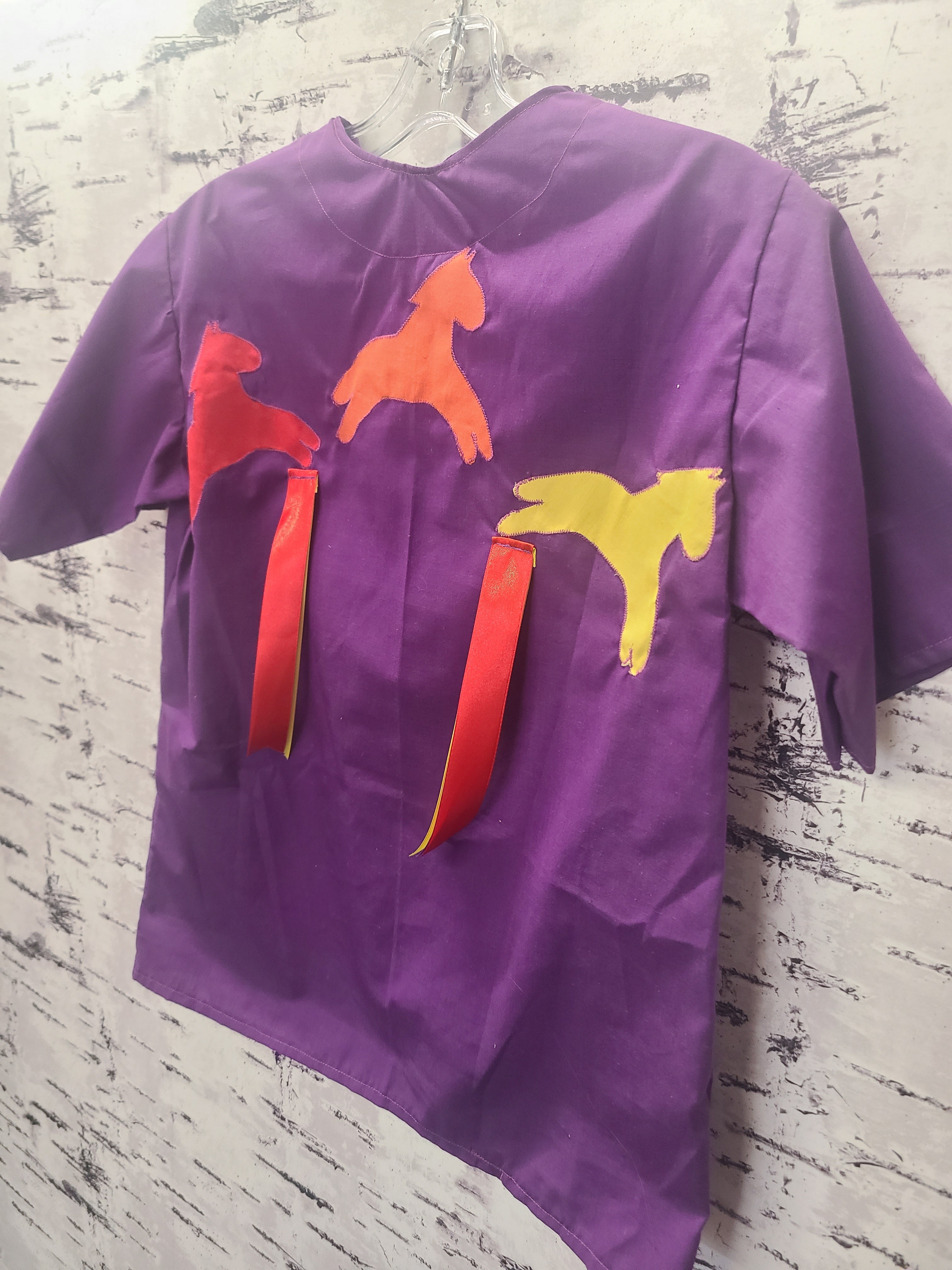 Kiera-Dawn Kolson Handmade Purple Horse Ribbon Shirt