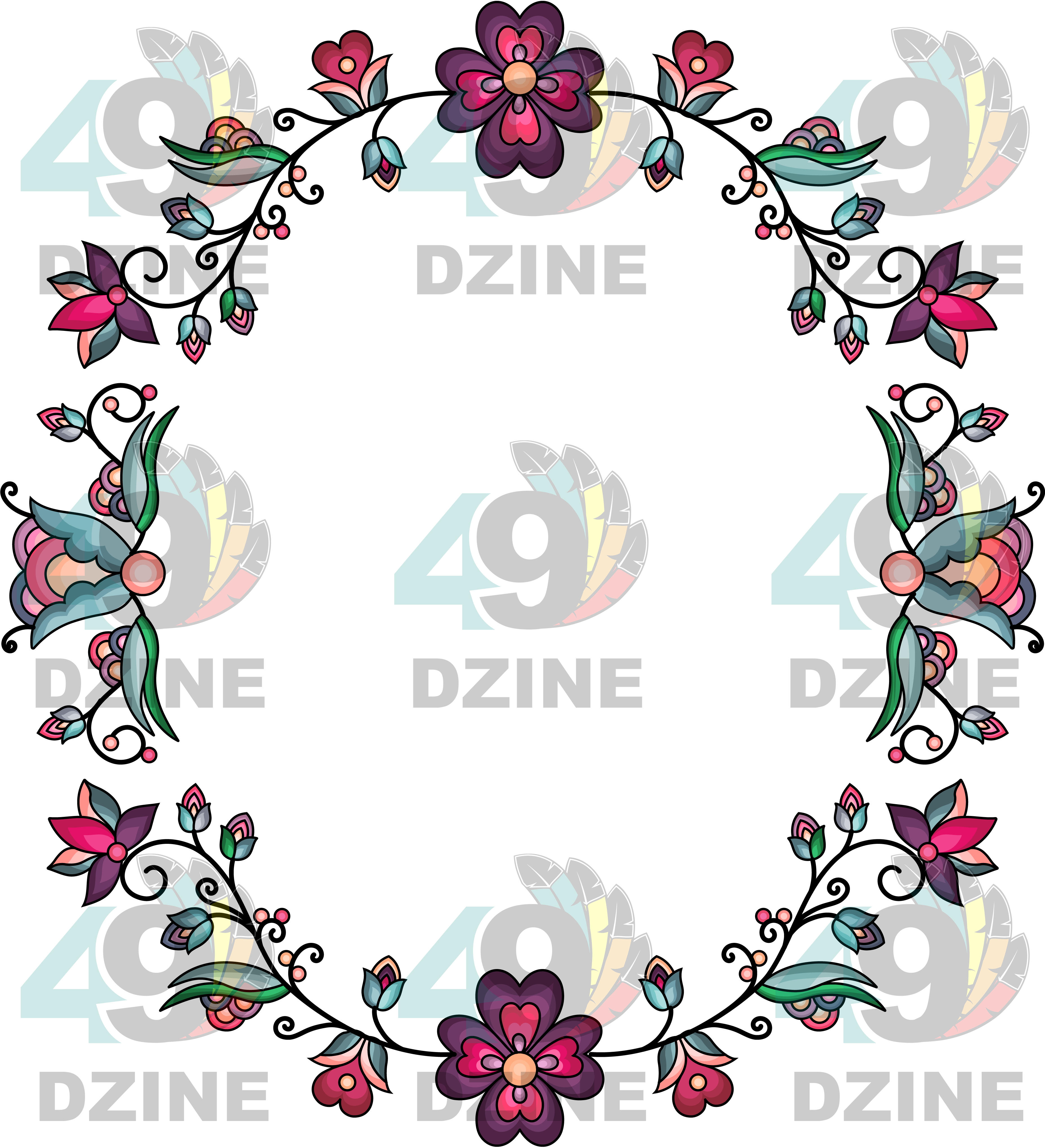 Amber Evening Garland Hat Transfer