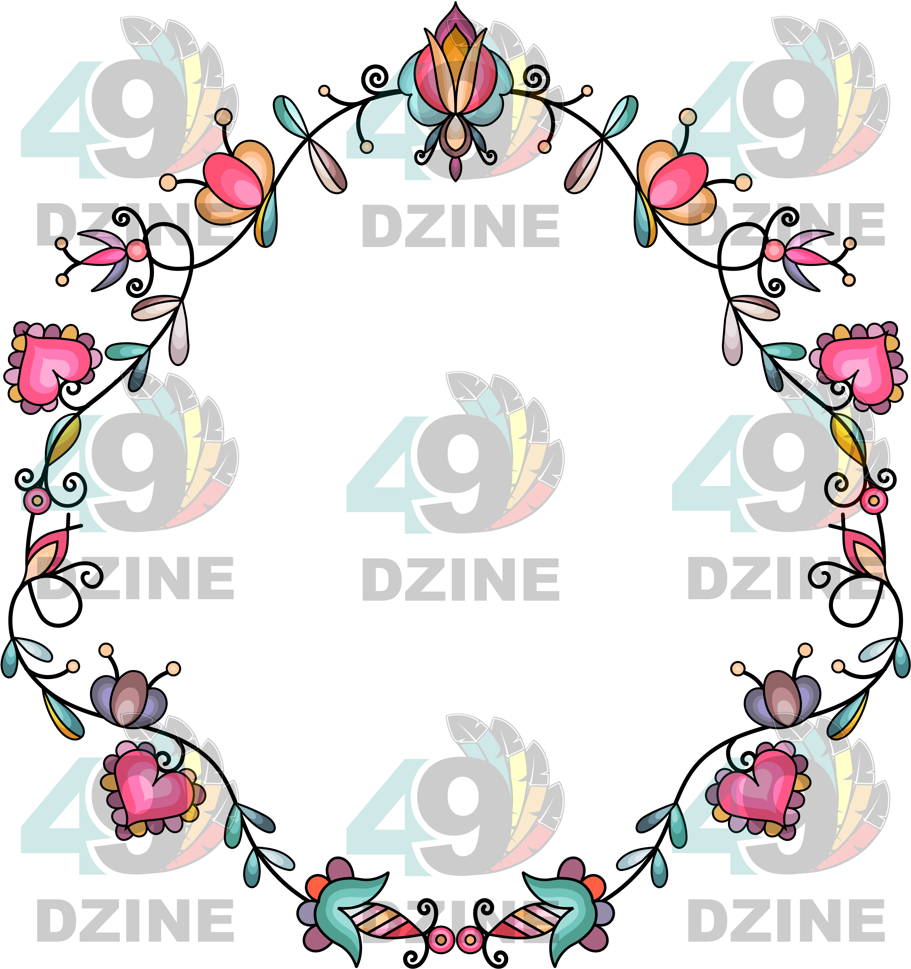 Harvest Hearth Floral Hat Transfer