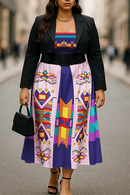 Echoes of the Lodge Blue Smock Top Dress