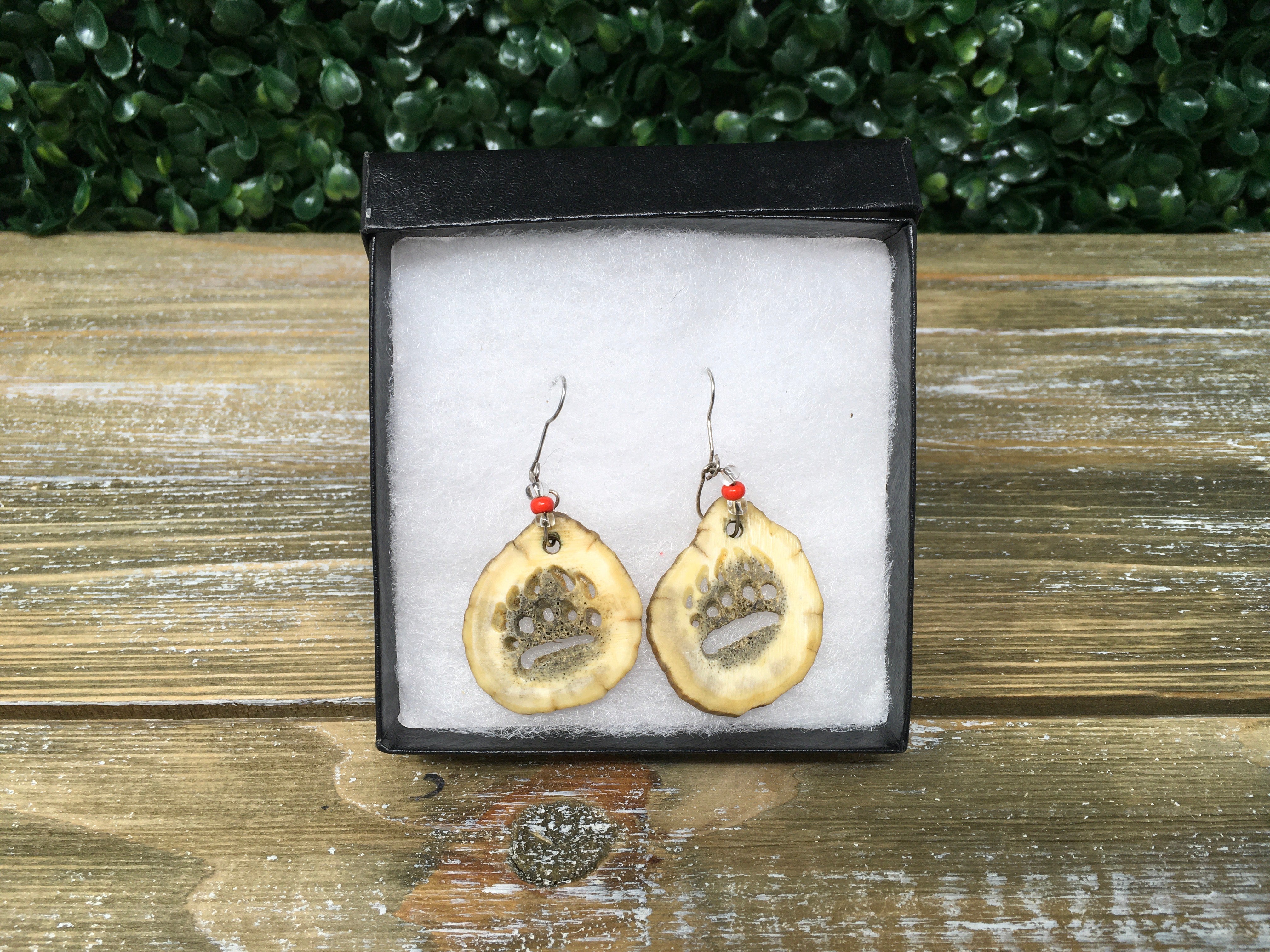 Rachel Lee - Bear Paw Antler Earrings