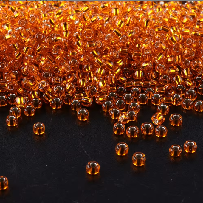 Seed Beads Size 11/0 - Sheer Fire