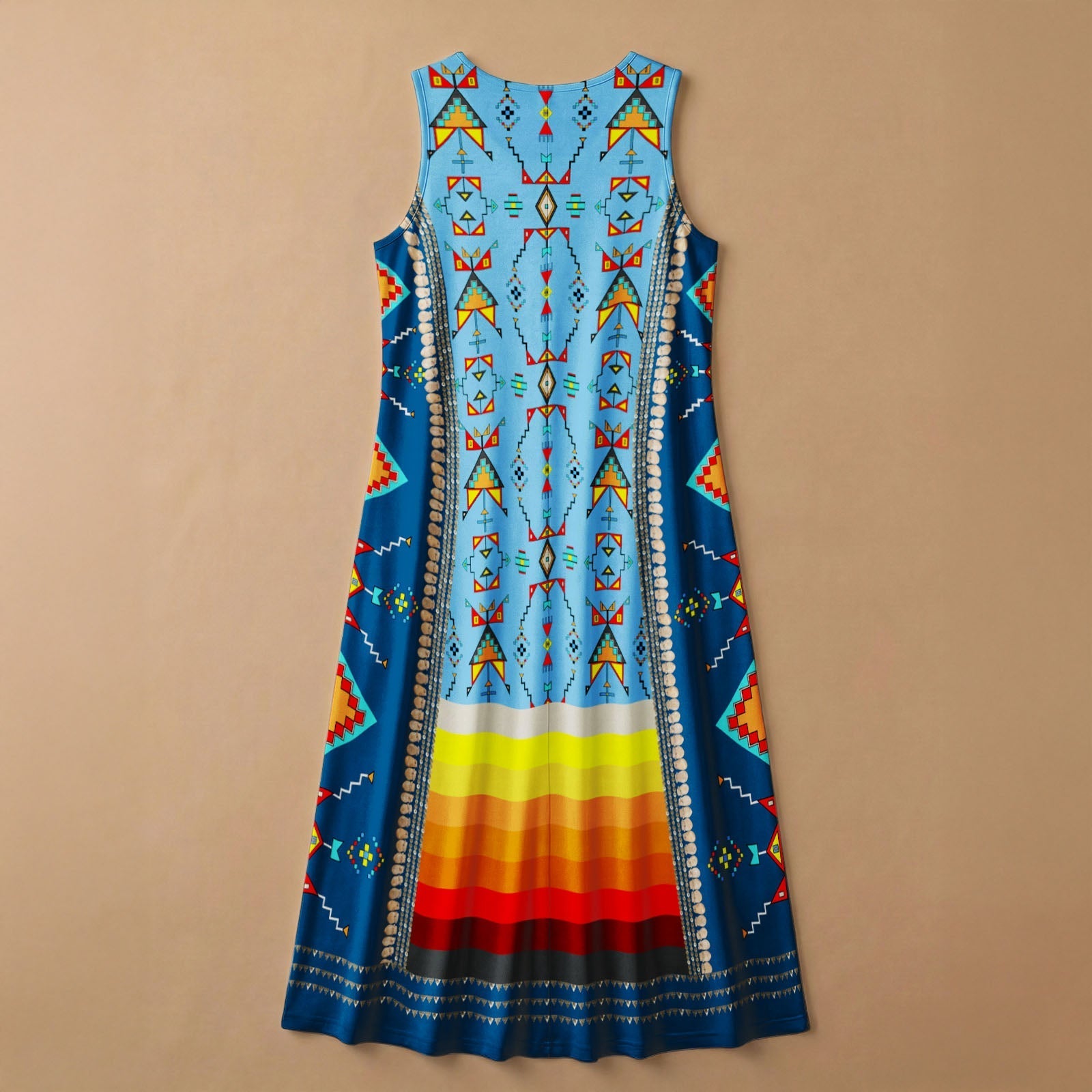 Sentinel of the Plains Turquoise 1 Long Dress
