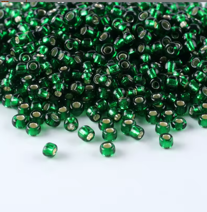Seed Beads Size 11/0 - Sheer Forest