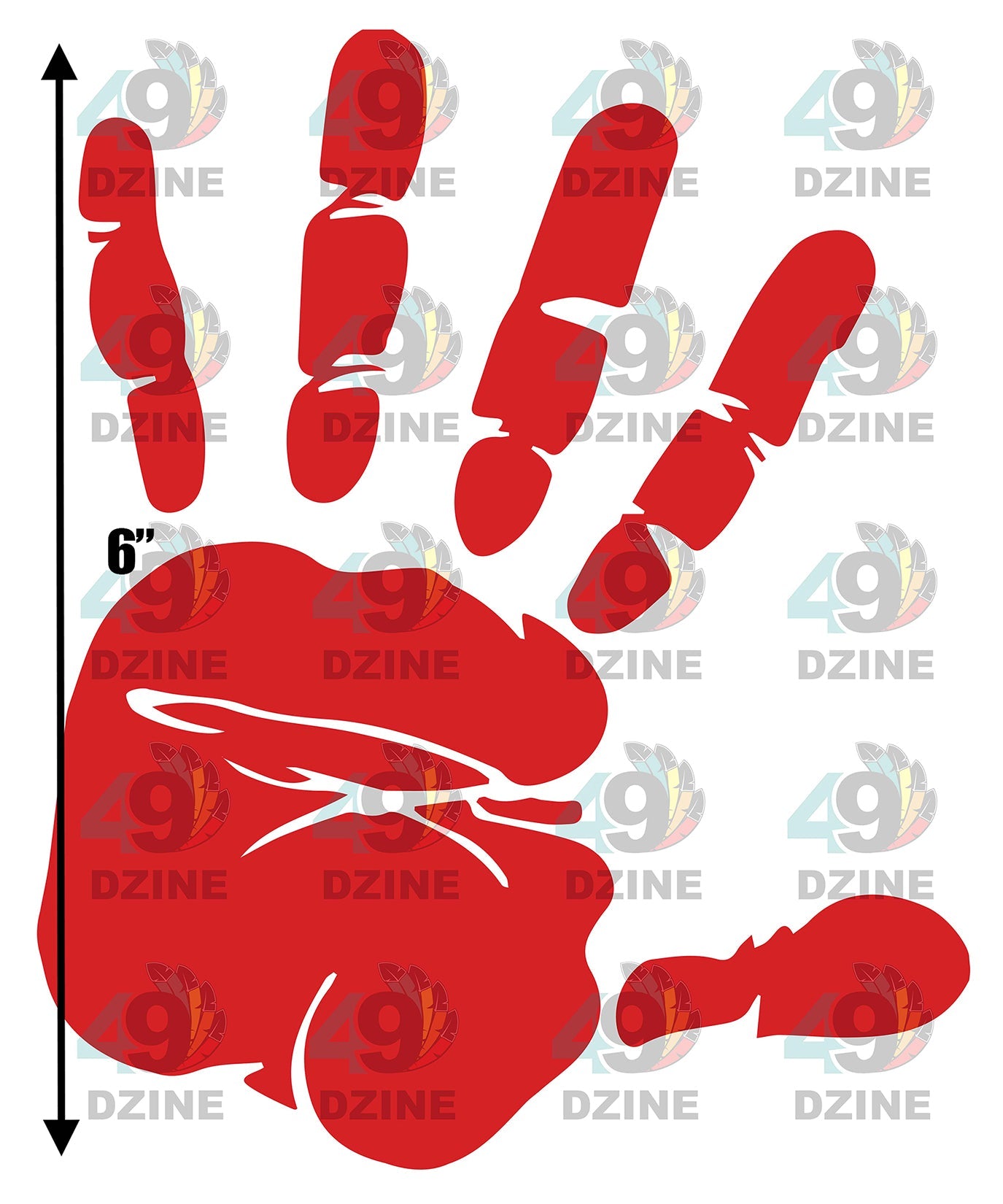 6-inch MMIWG hand print 01 Transfer