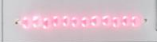Frosted Color Seed Beads Size 11/0 -Pink Heart