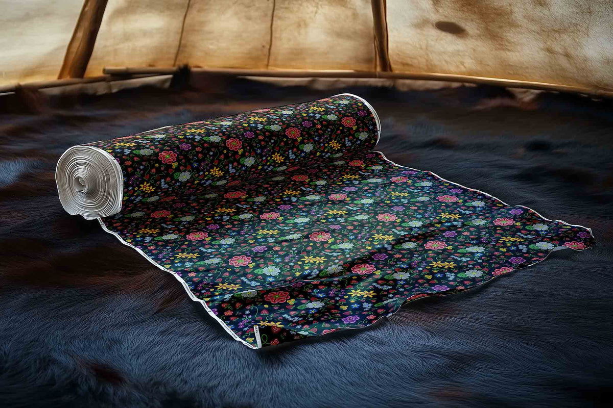Berry Pop Midnight Cotton Poplin