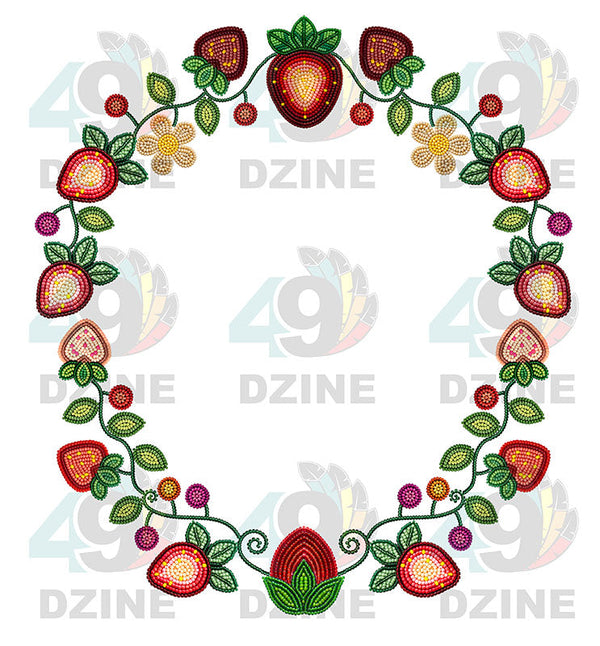 Berry Garden Hat Transfer