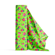 Load image into Gallery viewer, Kokum Ceremony Neon Green Fabric by the Yard
